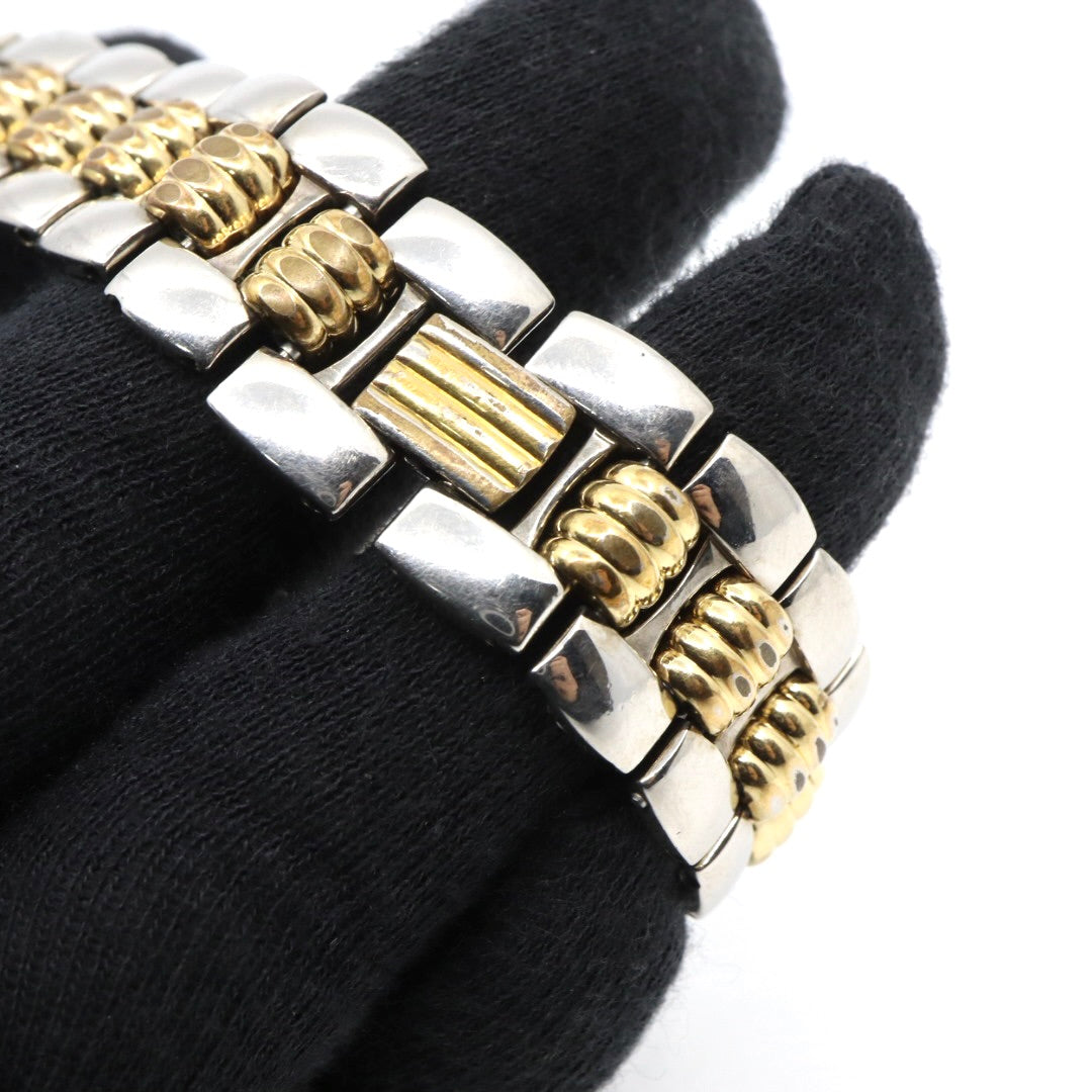 美品 クリスチャンディオール Christian Dior オクタゴン Octagon D45-204 メンズ ボーイズ クォーツ アナログ デイト 3針 コンビカラー ゴールド シルバー 八角形 ビンテージ クラシック レトロ ドレスウォッチ 稼働品 G8