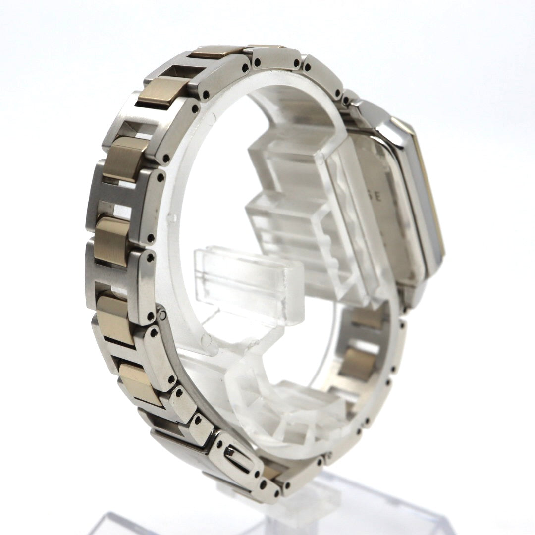 【未使用級／稼働品】セイコー ルキア LUKIAYASE プロデュース 限定モデル SSVW105 1B32-0AP0 ソーラー電波 ダイヤモンド サファイア 白蝶貝 スクエア レディース 腕時計 コンビ 希少 レア クリーニング済 G8