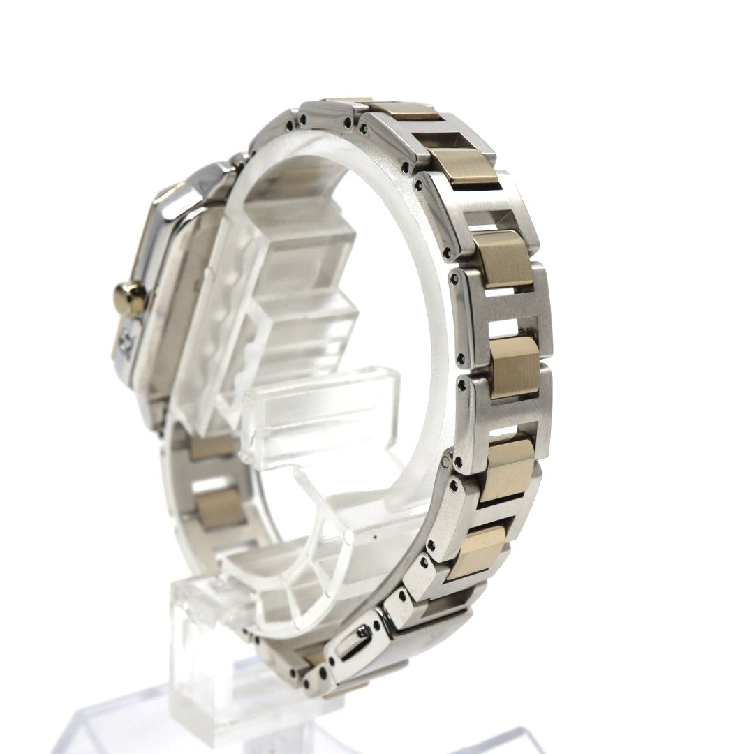 【未使用級／稼働品】セイコー ルキア LUKIAYASE プロデュース 限定モデル SSVW105 1B32-0AP0 ソーラー電波 ダイヤモンド サファイア 白蝶貝 スクエア レディース 腕時計 コンビ 希少 レア クリーニング済 G8