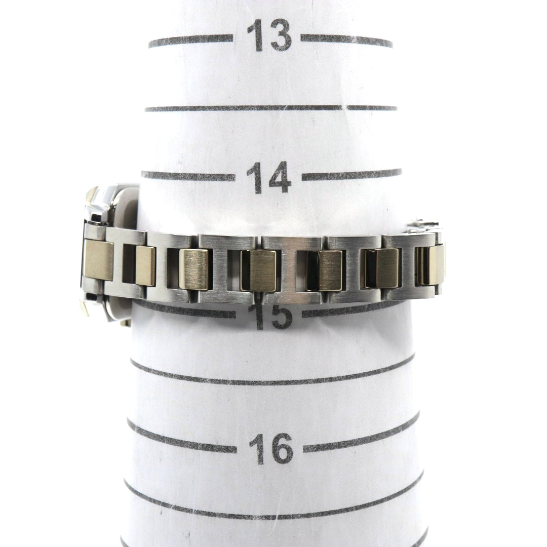 【未使用級／稼働品】セイコー ルキア LUKIAYASE プロデュース 限定モデル SSVW105 1B32-0AP0 ソーラー電波 ダイヤモンド サファイア 白蝶貝 スクエア レディース 腕時計 コンビ 希少 レア クリーニング済 G8