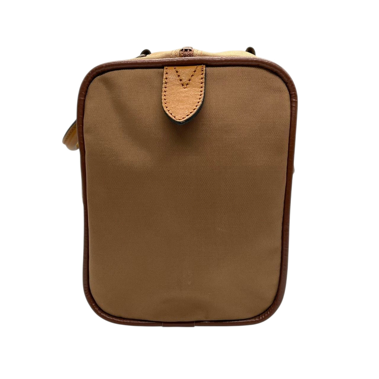 ランセル LANCEL ミニボストンバッグ ハンドバッグ ナイロン レザー バイカラー ベージュ ブラウン レディース メンズ ユニセックス Lロゴ フランス製 クラシック ビンテージ 旅行 トラベルバッグ U1