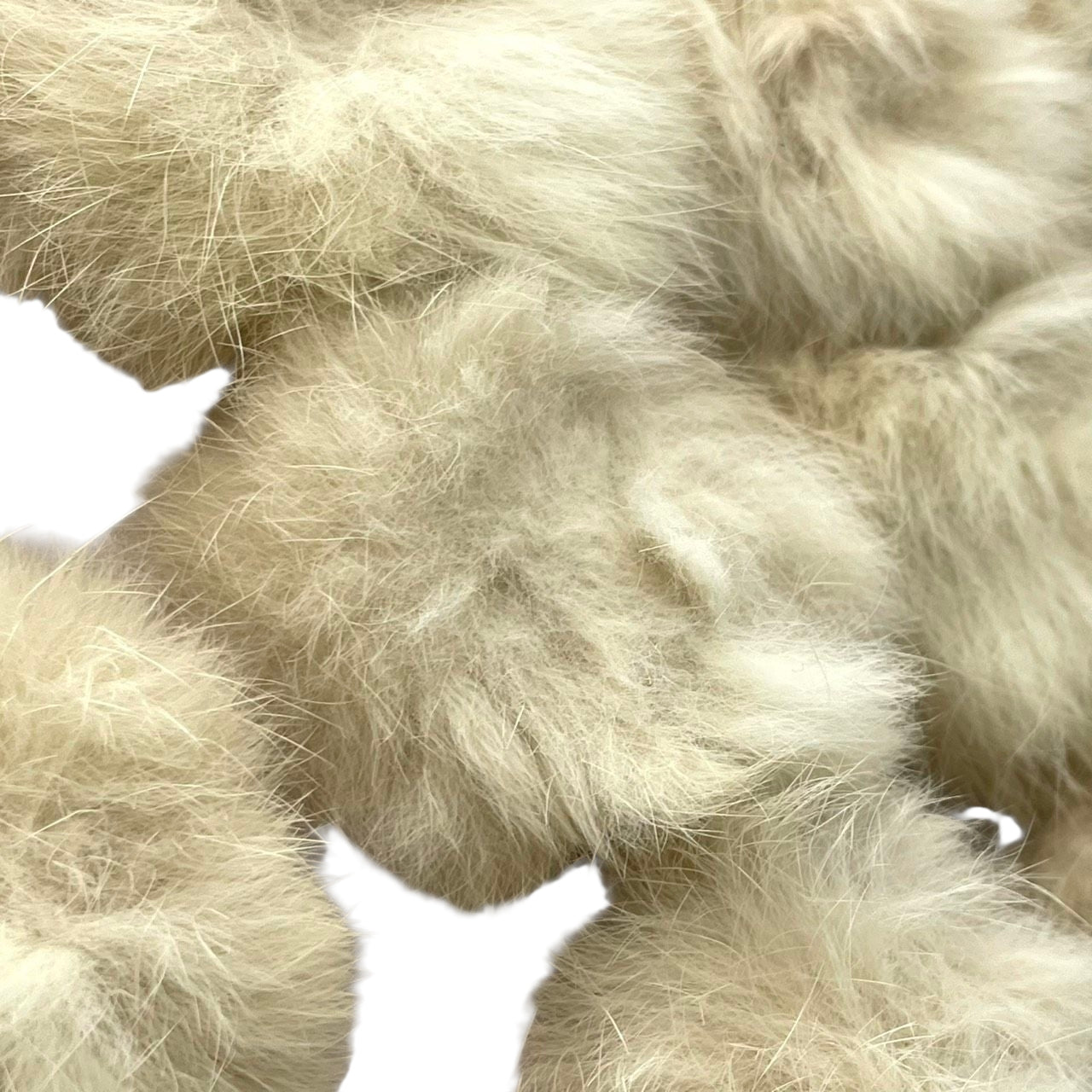 クレージュ ファー チェーンショルダーバッグ ハンドバッグ ポンポン ベージュ レディース courrèges エレガント ゴージャス 秋冬 パーティバッグ ふわふわ もこもこ チェーンストラップ スエード U1