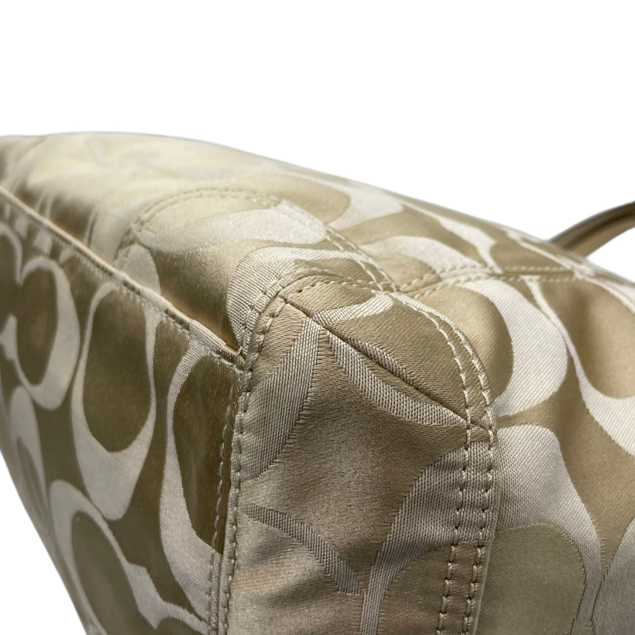 【美品】コーチ COACH ギャラリー トートバッグ ショルダーバッグ シグネチャー 2WAY ワンショルダー 斜め掛け可 自立可 キャンバス レザー ベージュ A4収納可 大容量 レディース エレガント 13140 s85