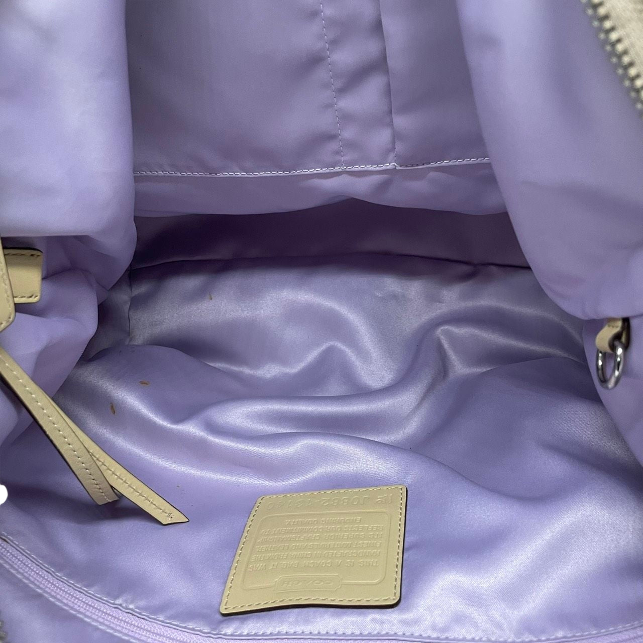 【美品】コーチ COACH ギャラリー トートバッグ ショルダーバッグ シグネチャー 2WAY ワンショルダー 斜め掛け可 自立可 キャンバス レザー ベージュ A4収納可 大容量 レディース エレガント 13140 s85