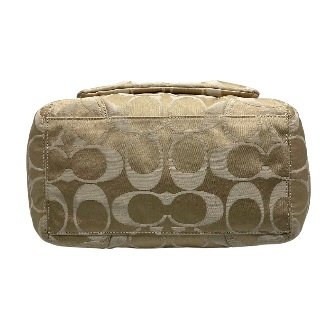 【美品】コーチ COACH ギャラリー トートバッグ ショルダーバッグ シグネチャー 2WAY ワンショルダー 斜め掛け可 自立可 キャンバス レザー ベージュ A4収納可 大容量 レディース エレガント 13140 s85