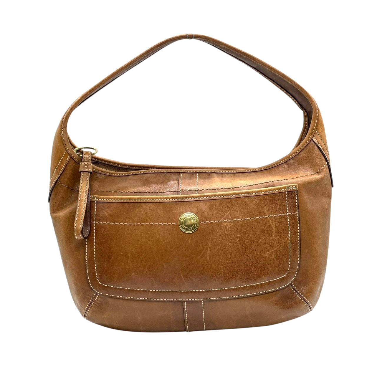 コーチ COACH ショルダーバッグ ワンショルダー ハンドバッグ ホーボー 自立可 レザー 本革 ブラウン 茶色 ゴールド金具 クラシック ビンテージ レディース 通勤 通学 カジュアル エレガント 11288 s85