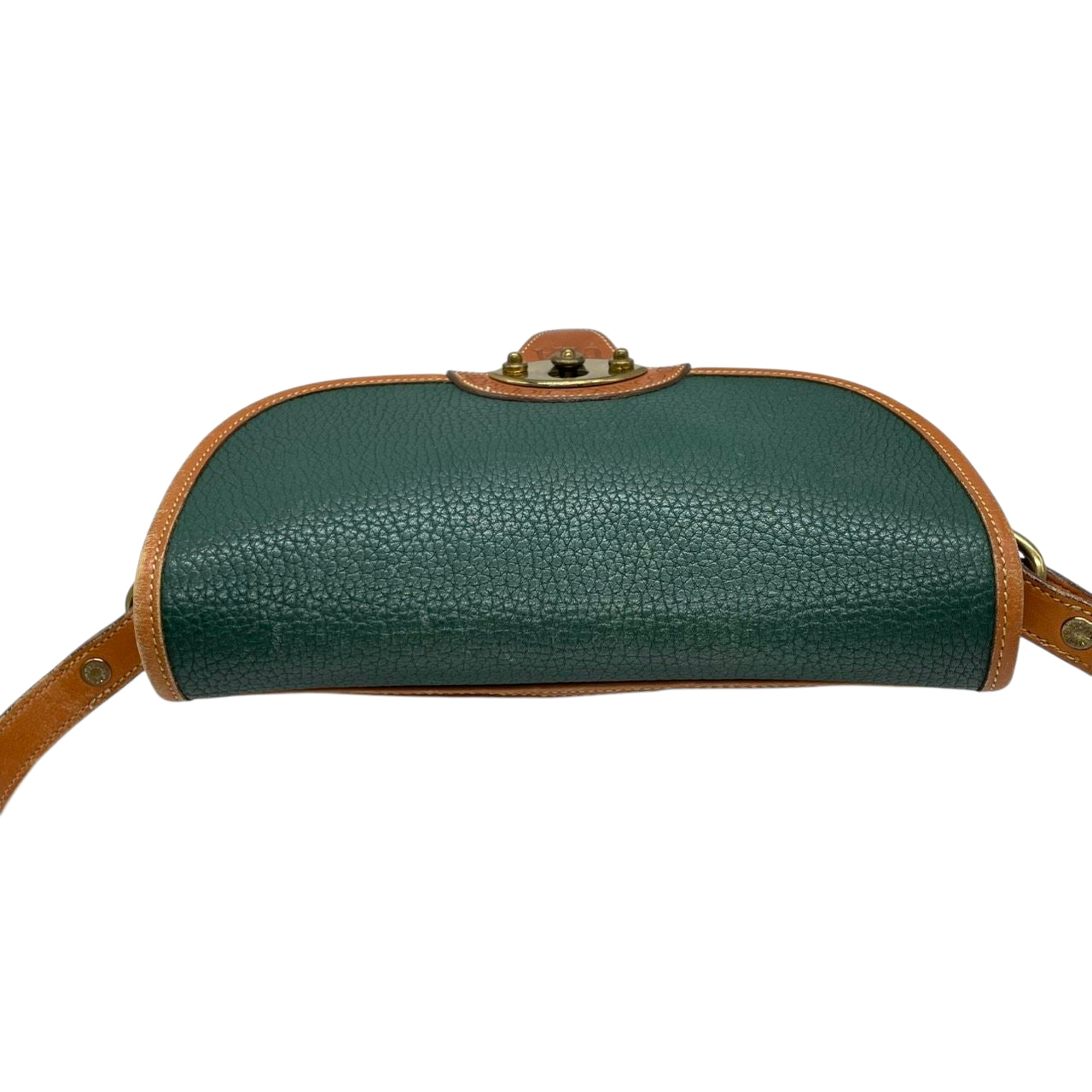 ドゥーニーアンドバーク ショルダーバッグ ポシェット 斜め掛け可 All-Weather Leather オールウェザーレザー USA製 ビンテージ クラシック レザー 本革 グリーン ブラウン ターンロック レディース レトロ s85