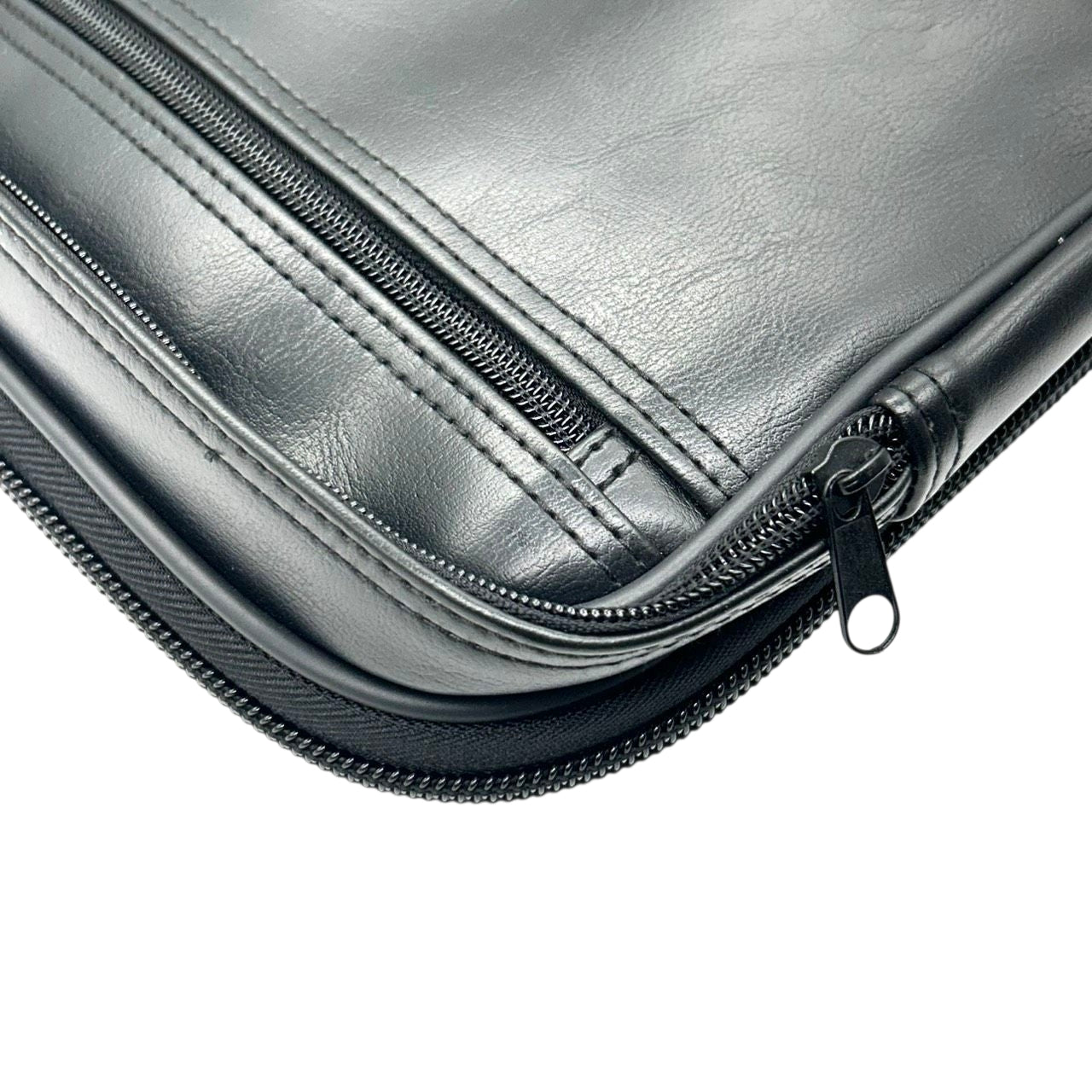 【美品】ケーシーズ KC's スティックバック 3WAY リュック デイパック ショルダーバッグ ビジネスバッグ ブリーフケース 斜め掛け可 A4収納 レザー 本革 ブラック 黒 メンズ バイカー ライダース 日本製 X3