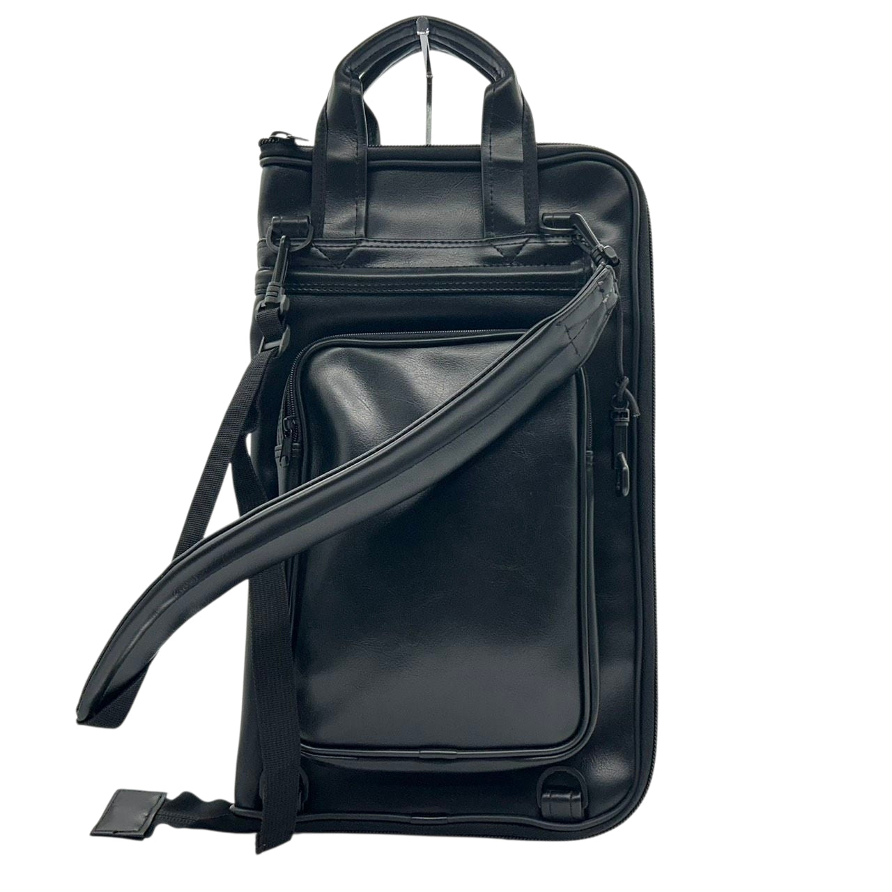 【美品】ケーシーズ KC's スティックバック 3WAY リュック デイパック ショルダーバッグ ビジネスバッグ ブリーフケース 斜め掛け可 A4収納 レザー 本革 ブラック 黒 メンズ バイカー ライダース 日本製 X3