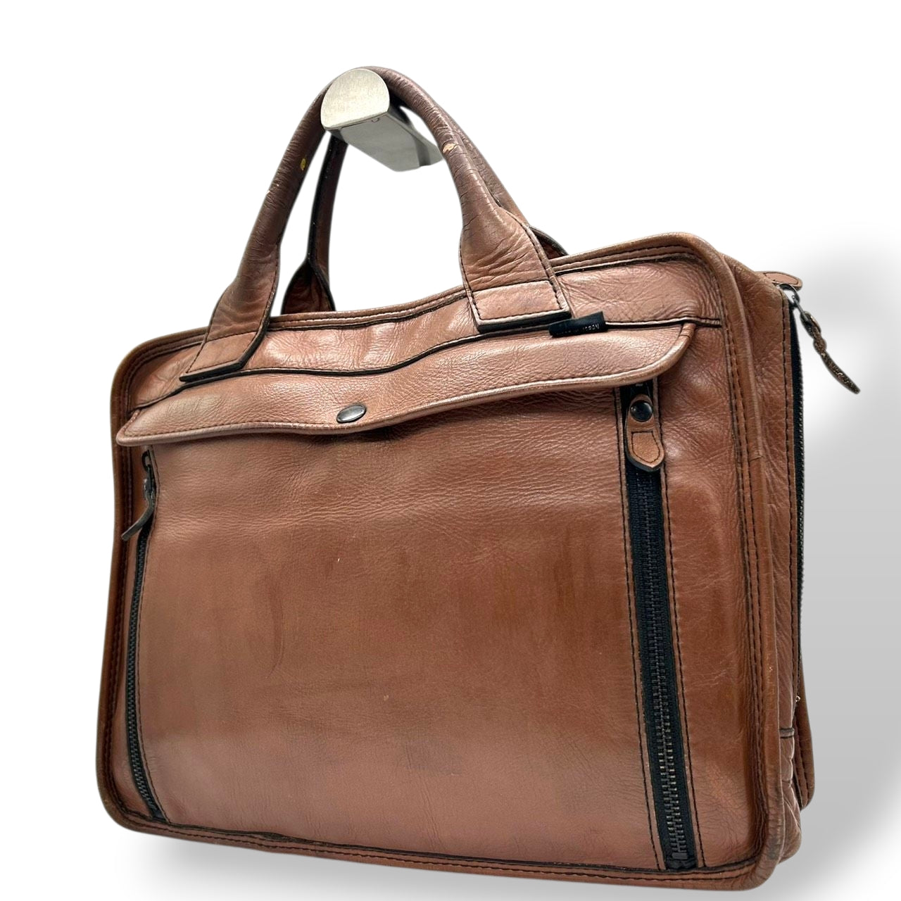 ポーター PORTER 吉田カバン ビジネスバッグ ブリーフケース ハンドバッグ A4収納 PC収納可 レザー 本革 ブラウン 茶色 メンズ 通勤 通学 ヴィンテージ クラシック 日本製 書類カバン ビジネス X3