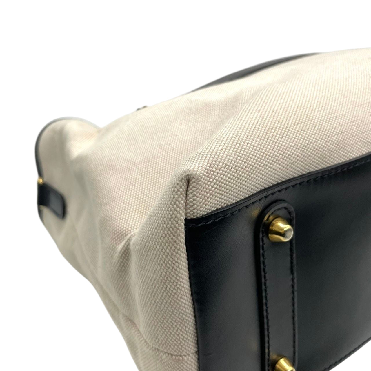 【美品/ストラップ新品】ヴィオラドーロ 2WAY トートバッグ バンブーハンドル ショルダーバッグ ハンドバッグ 肩掛け 斜め掛け可 A4 大容量 自立可 キャンバス レザー ベージュ ブラック レディース 婦人 通勤 オフィスエレガント 日本製 k13