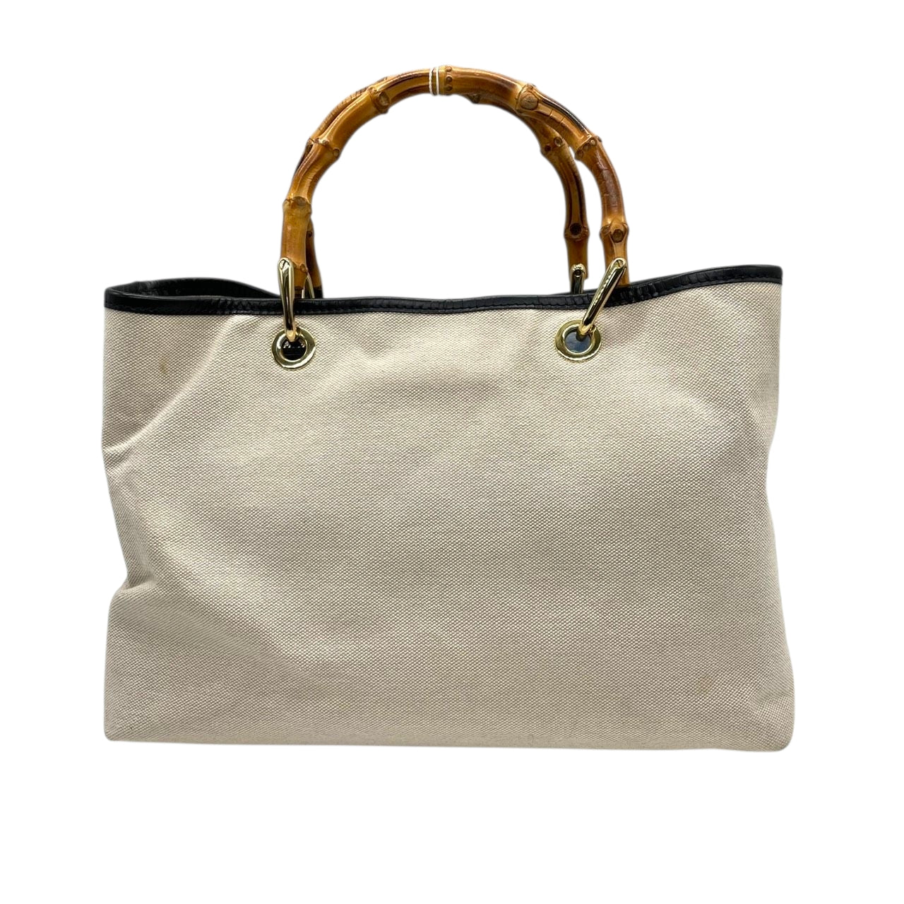 【美品/ストラップ新品】ヴィオラドーロ 2WAY トートバッグ バンブーハンドル ショルダーバッグ ハンドバッグ 肩掛け 斜め掛け可 A4 大容量 自立可 キャンバス レザー ベージュ ブラック レディース 婦人 通勤 オフィスエレガント 日本製 k13