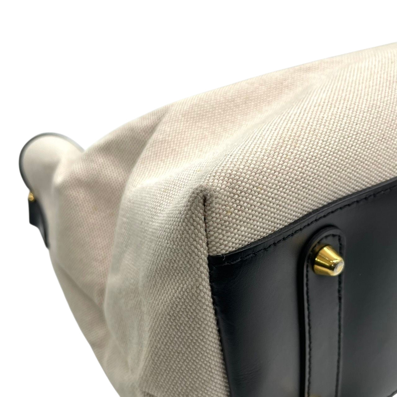 【美品/ストラップ新品】ヴィオラドーロ 2WAY トートバッグ バンブーハンドル ショルダーバッグ ハンドバッグ 肩掛け 斜め掛け可 A4 大容量 自立可 キャンバス レザー ベージュ ブラック レディース 婦人 通勤 オフィスエレガント 日本製 k13