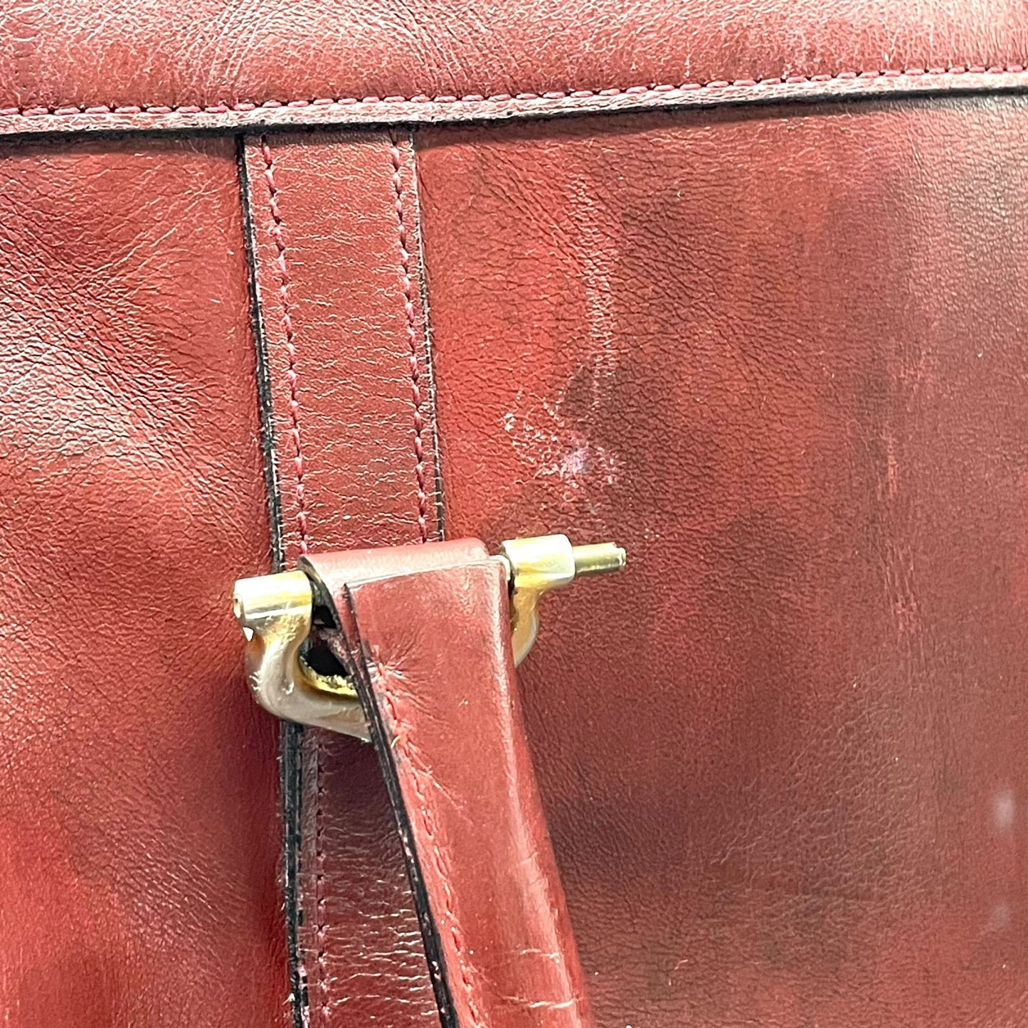 Cartier カルティエ マストライン ボストンバッグ レザー 赤 ボルドー ワインレッド ゴールド金具 パドロック クロシェット 2Cモチーフ メンズ レディース ヴィンテージ U1