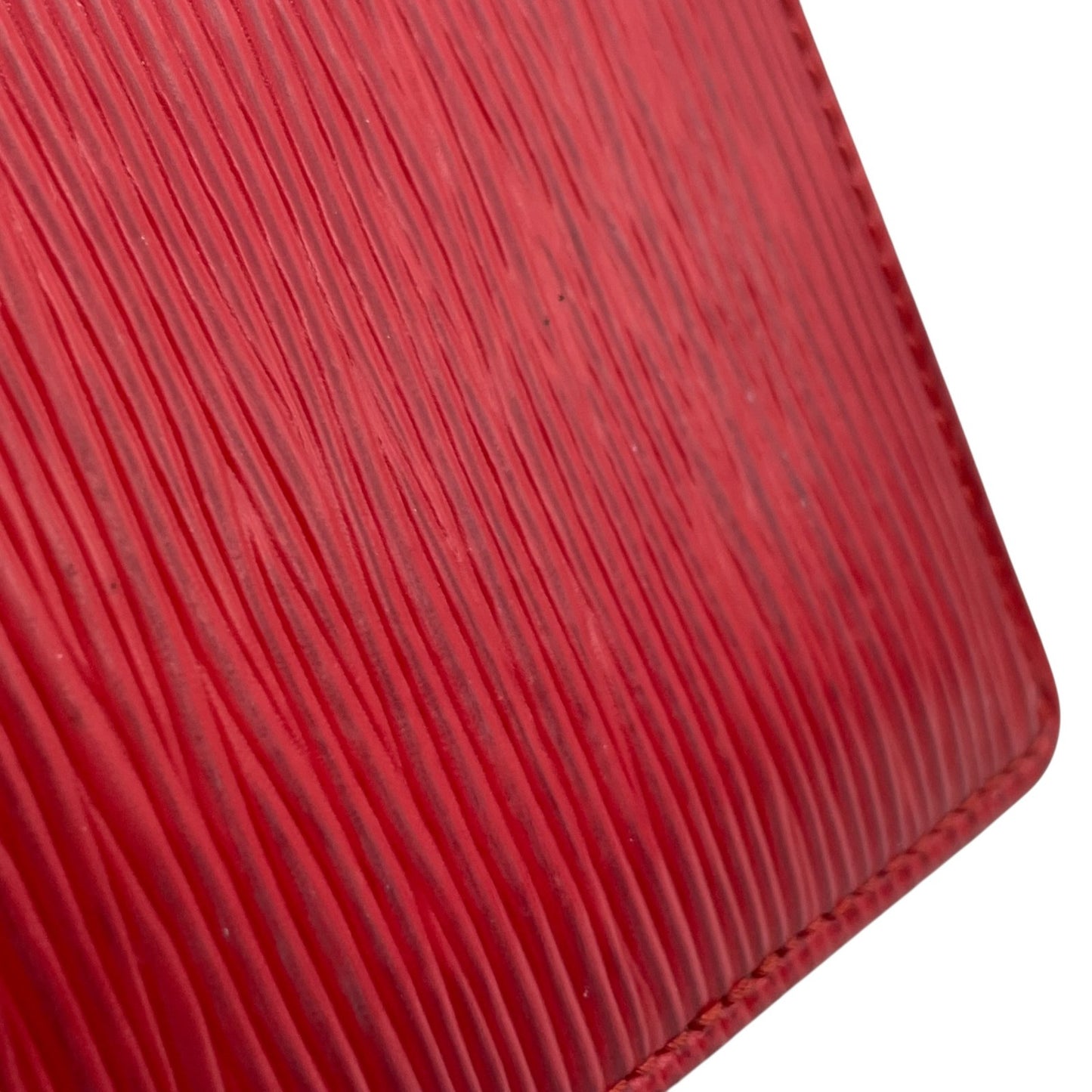 LOUIS VUITTON ルイヴィトン エピ ポルト 2 カルト ヴェルティカル M6320E 二つ折りパスケース 定期入れ カードケース 赤 レッド レザー メンズ レディース W3