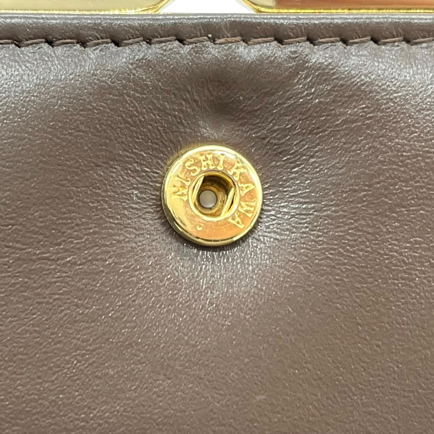 未使用級 Burberry バーバリー ノバチェック シャドーホース 二つ折り財布 がま口 ブラウン ベージュ キャンバス レザー ゴールド金具 ホースロゴ レディース ヴィンテージ M5