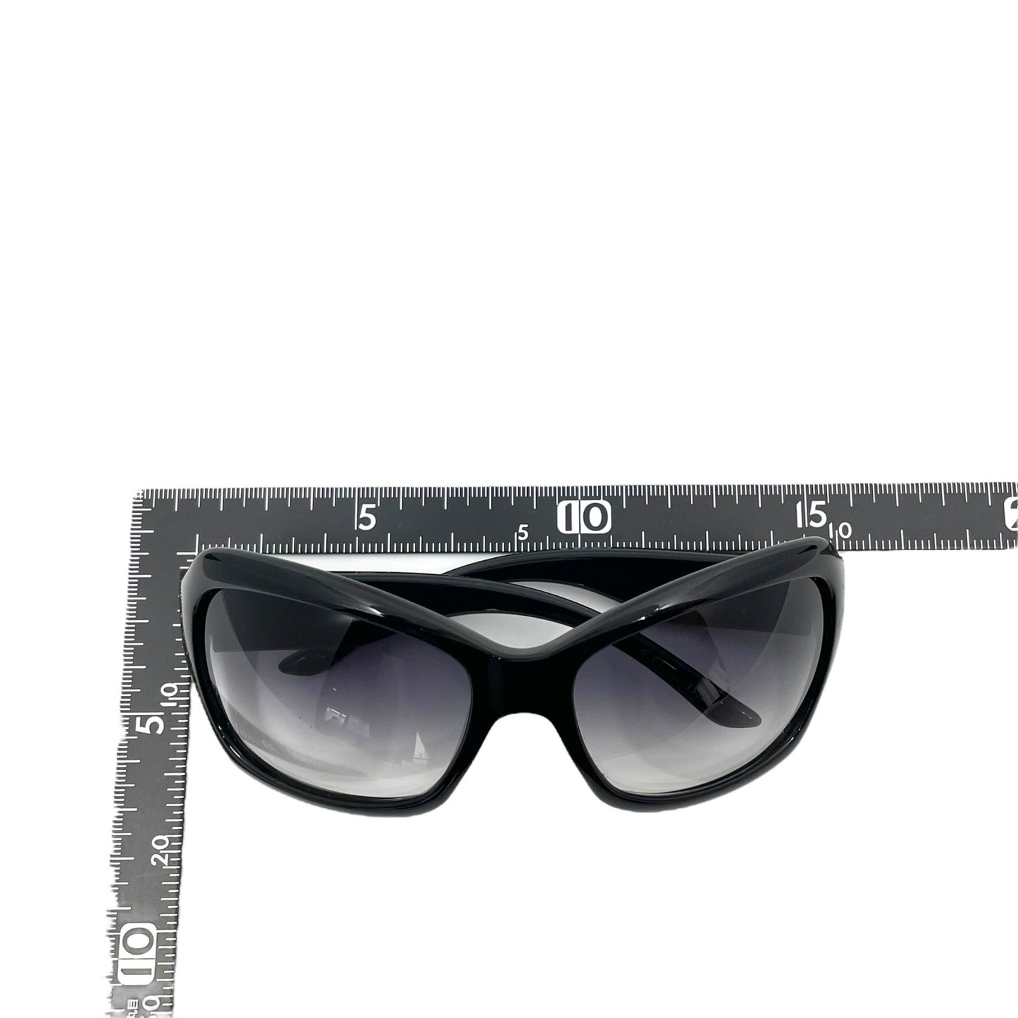 美品 Christian Dior デイオール サングラス 黒 ブラック プラスチック ロゴ グラデーション ヴィンテージ レディース W2