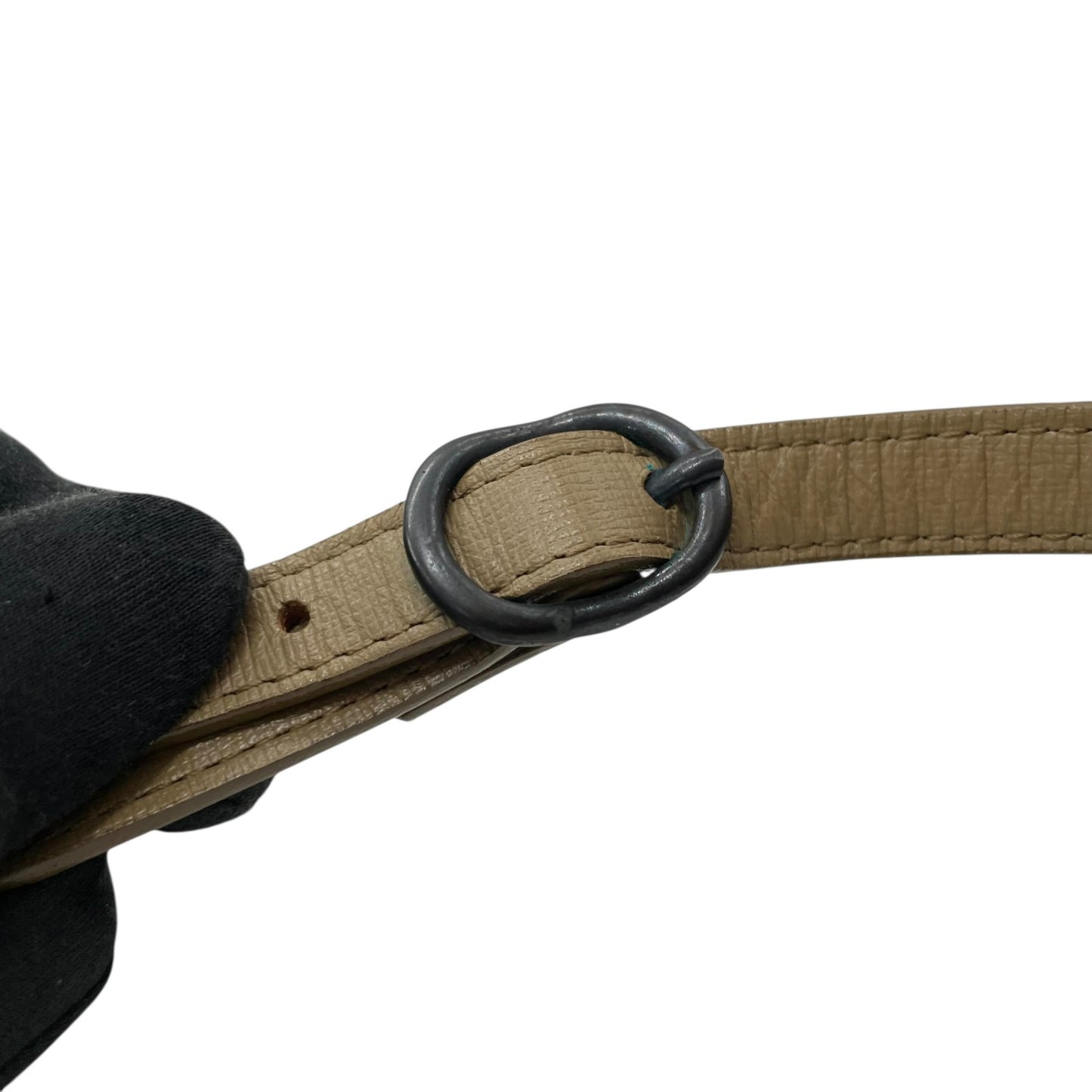 Authentic YVES SAINT LAURENT Giraffe Pattern Camera Bag Shoulder Gray Brown Vintage Women