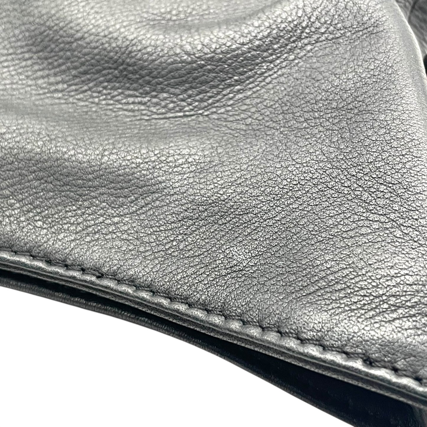 極美品 ARMANI COLLEZIONI アルマーニ コレッツォーニ レザー ワンショルダー ショルダーバッグ ブラック 本革 シルバー金具 ユニセックス メンズ レディース A1