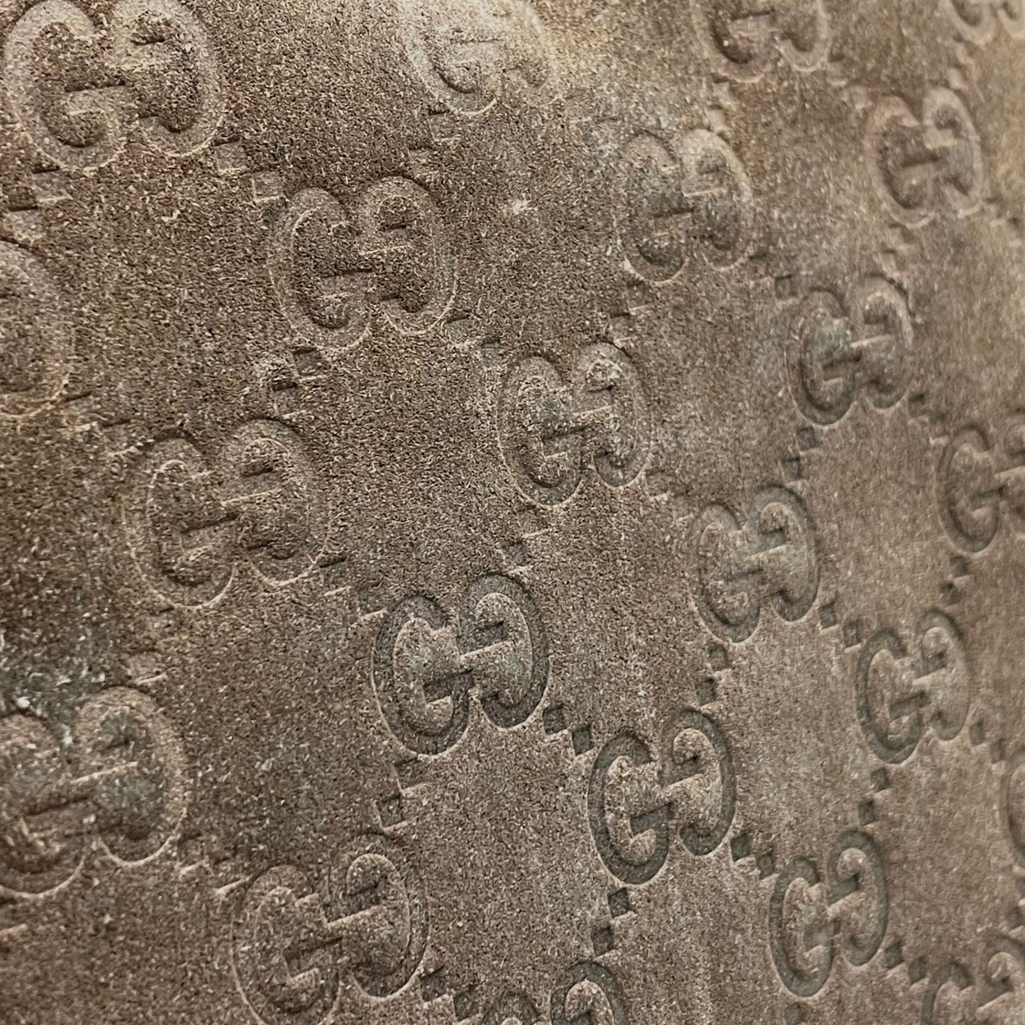 希少 GUCCI グッチ ワンショルダー ショルダーバッグ GG柄 スエード×レザー ブラウン 茶色 エンボス Y2K 153010 肩掛け B3