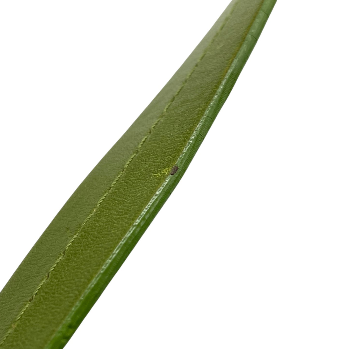 美品 バリー BALLY ハンドバッグ ヘリージ グリーン 黄緑 キャンバス レザー 横長 Y2K ストライプ 手提げ シルバー金具 S84