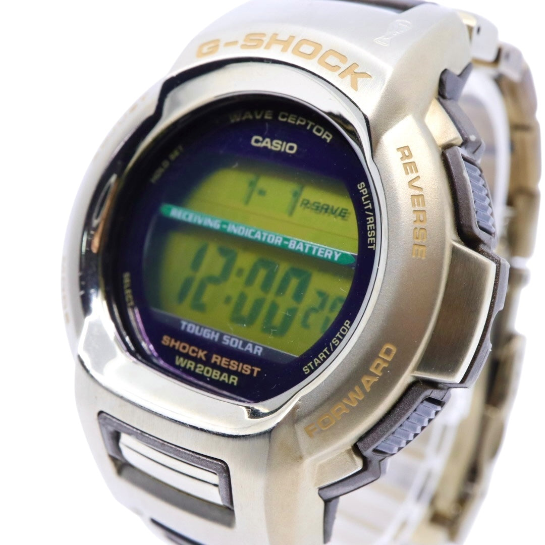【美品/稼働品】カシオ G-SHOCK GW-600WCJ 2006 FIFAワールドカップ ドイツ大会 限定モデル 電波ソーラー The G メンズ 腕時計 デジタル ゴールド 20気圧防水 ヴィンテージ 希少 クリーニング済み G3