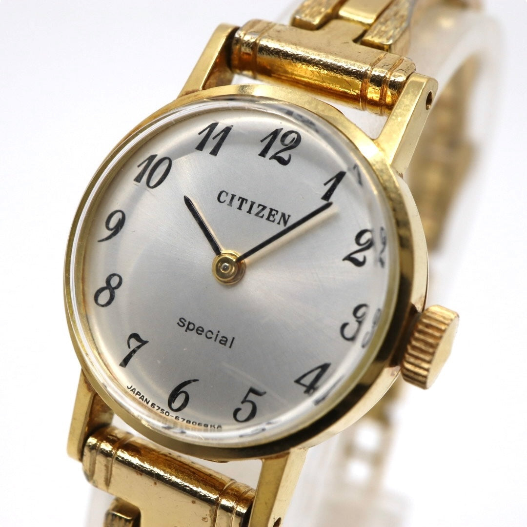 美品 超希少 シチズン special 腕時計 K18 18金無垢 4-675673 レディース クオーツ ゴールド アナログ ヴィンテージ アンティーク ドレスウォッチ クラシックデザイン 上品 エレガント K18 G3