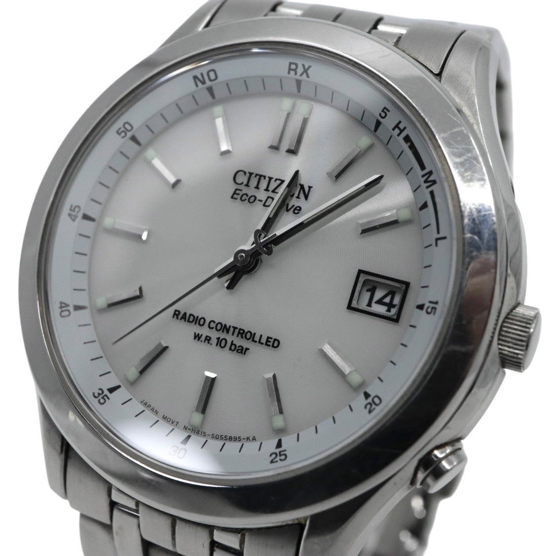 citizen シチズン フォルマ エコドライブ 電波ソーラー 腕時計 H415-S033012 ホワイト文字盤 ステンレススチール メンズ G8