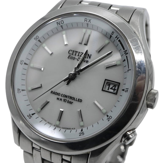citizen シチズン フォルマ エコドライブ 電波ソーラー 腕時計 H415-S033012 ホワイト文字盤 ステンレススチール メンズ G8