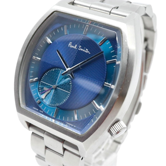 ポールスミス Paul Smith 腕時計 メンズ クォーツ ブルー文字盤 トノー型 シルバー SS 1045-T019421 アナログ ウォッチ ビジネス カジュアル 通勤 通学 クラシック 上品 エレガント スタイリッシュ ドレスウォッチ 高級感 G10