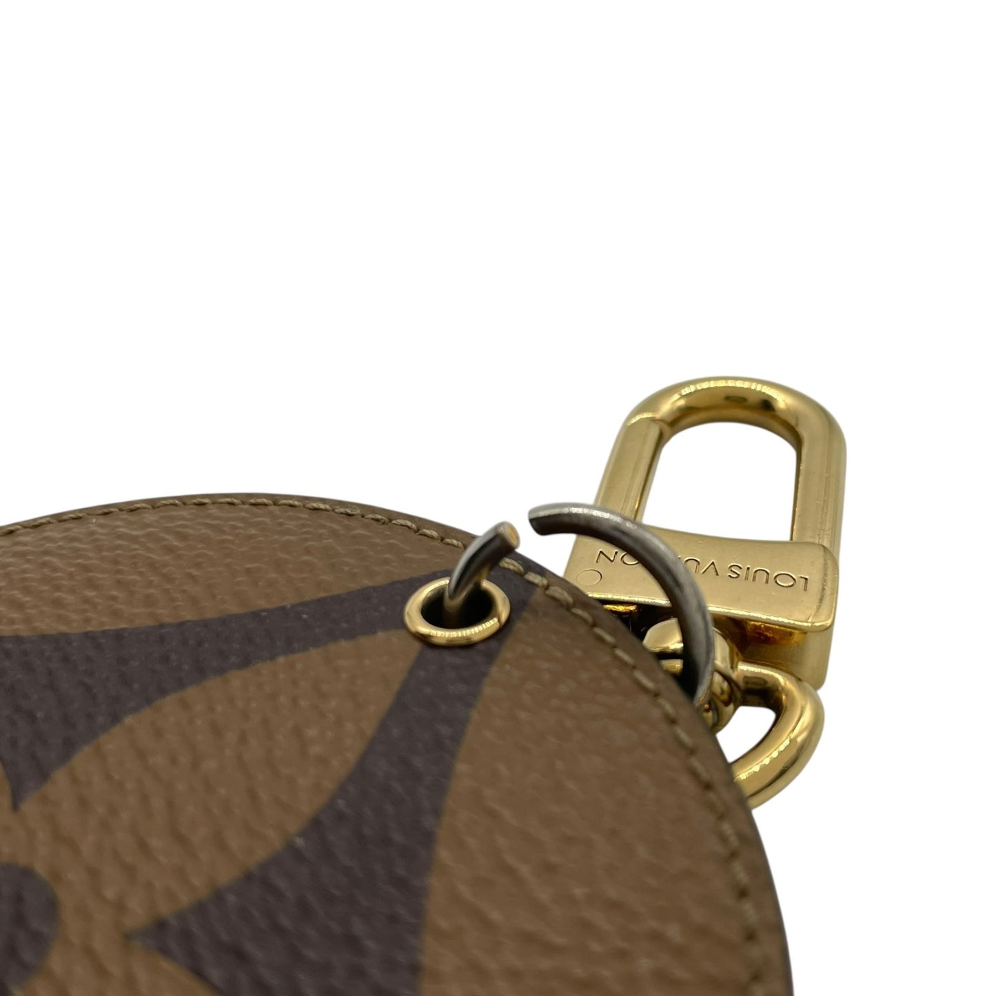 Louis Vuitton モノグラム ジャイアントモノグラム イルストレ キーホルダー バッグチャーム ラウンド型 ゴールド金具 M5
