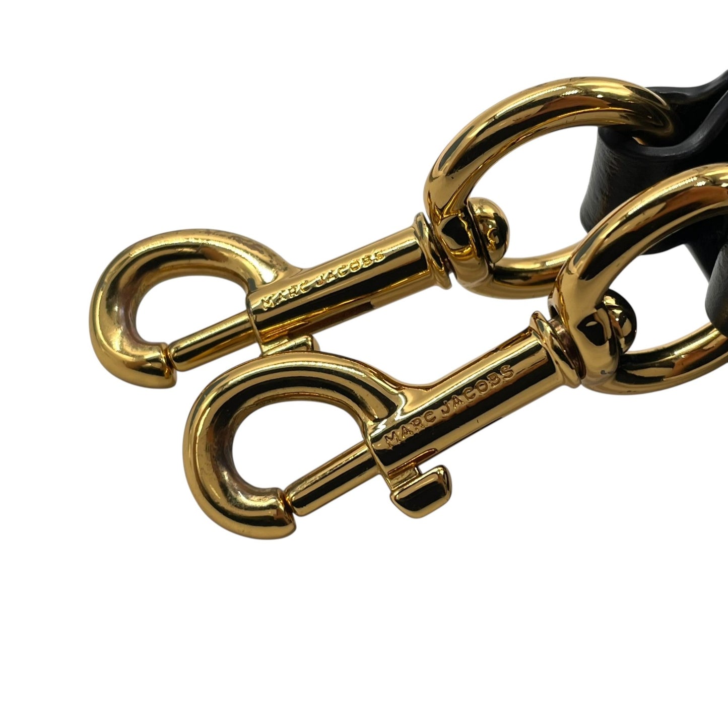 Authentic MARC JACOBS Flash Leather Crossbody Camera Bag Blue Leather Gold Hardware Women's Logo