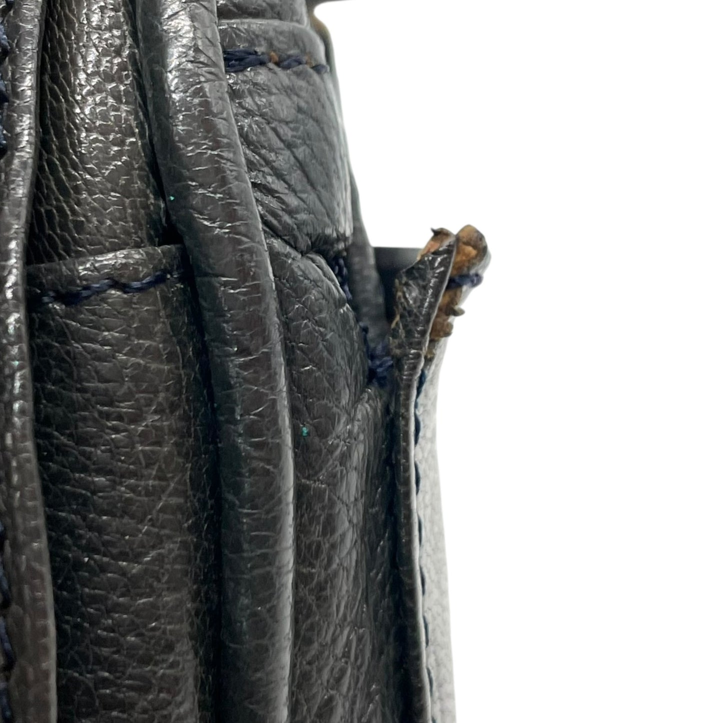 CELINE セリーヌ ダークグレー ショルダーバッグ 裏地総柄 馬車柄 ゴールド金具 ダブルポケット 肩掛け可 ポシェット レザー レディース K5