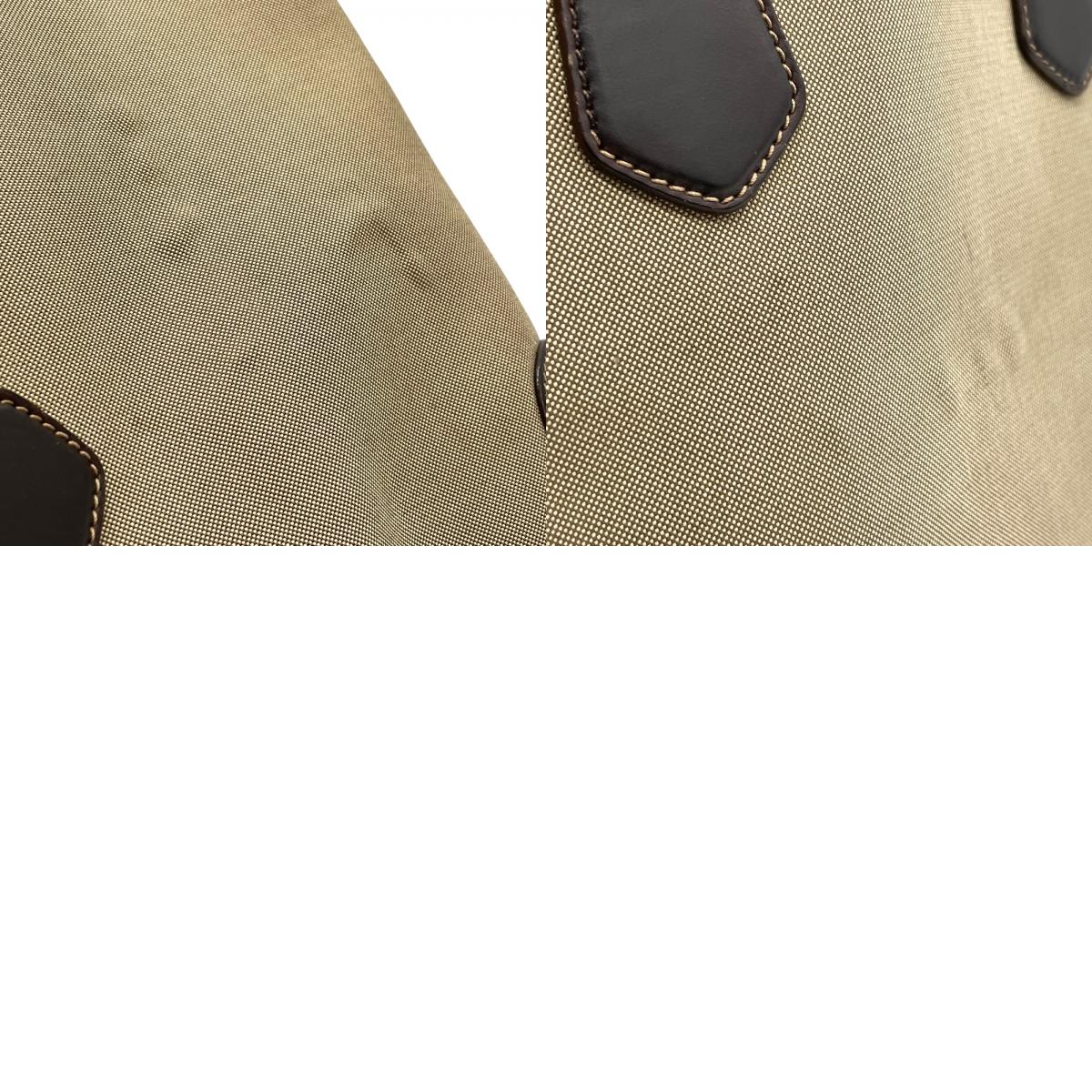 PRADA プラダ ジャガードロゴ 2WAY ビジネスバッグ ショルダーバッグ キャンバス レザー ベージュ ブラウン 南京錠 メンズ レディース Z4