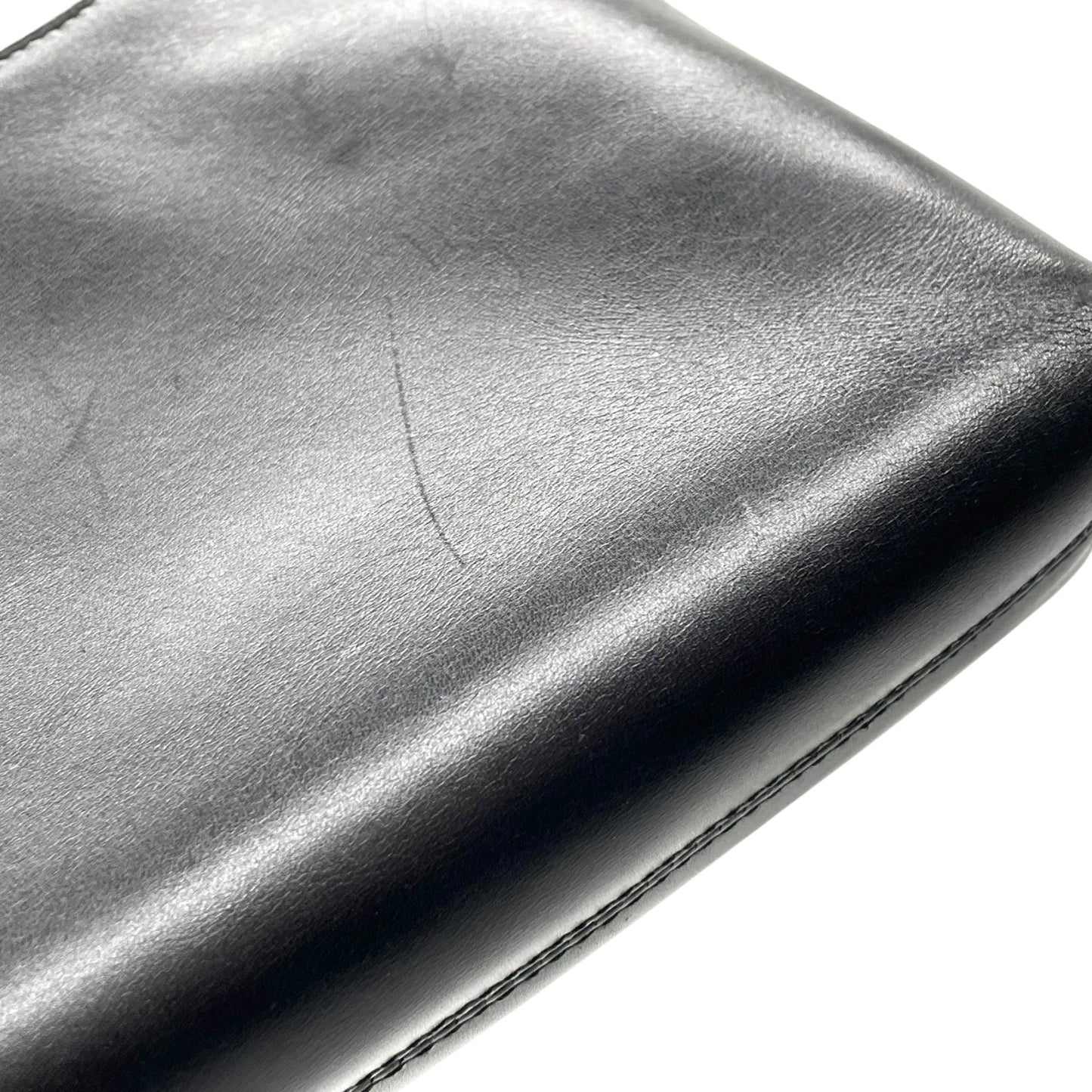 美品 Salvatore Ferragamo フェラガモ ガンチーニ ワンショルダー ショルダーバッグ レザー 黒 ブラック NERO シルバー金具 レディース B