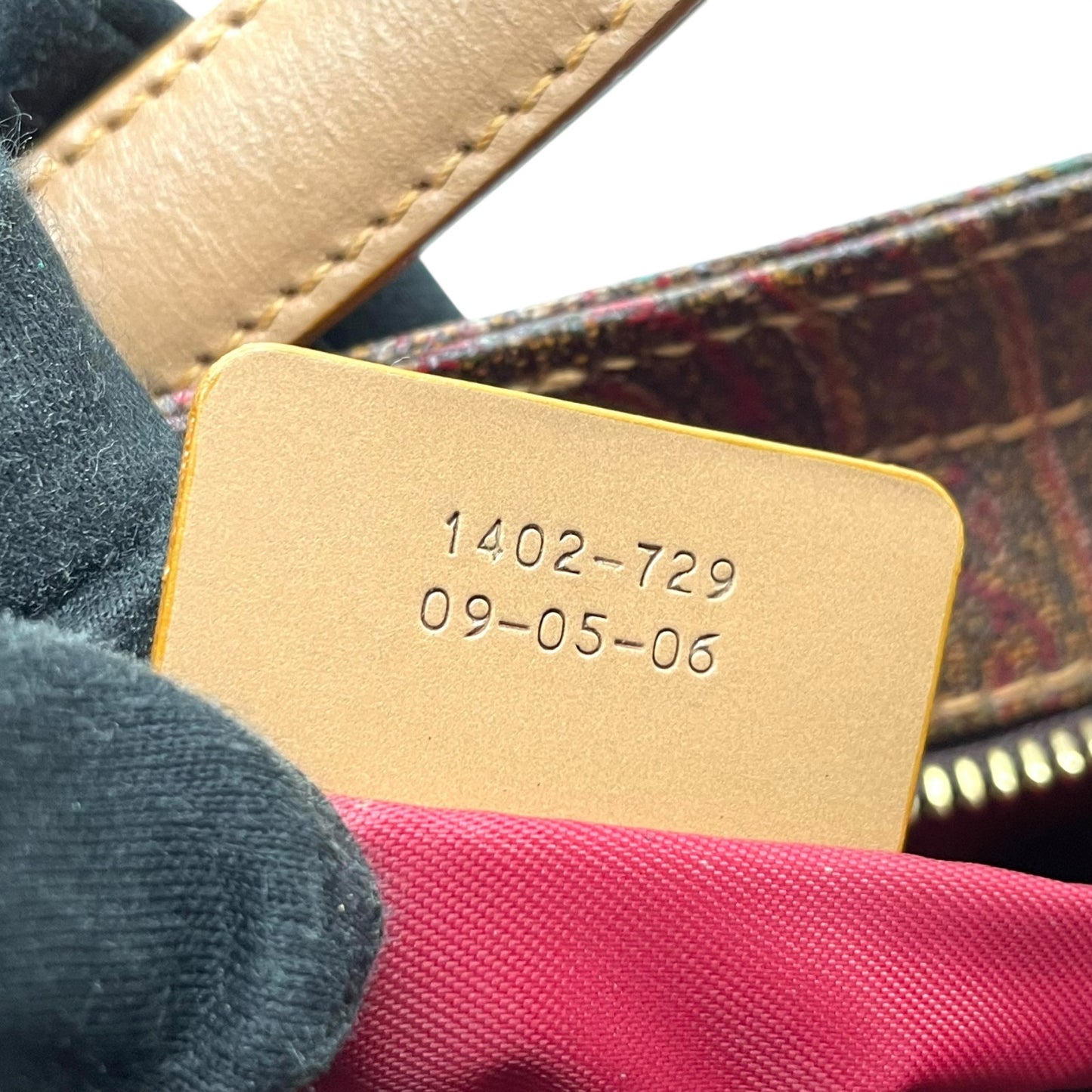 美品 エトロ ETRO ペイズリー柄 ショルダーバッグ ワンショルダー レザー ブラウン 茶色 ヴィンテージ バッグ レディース K6