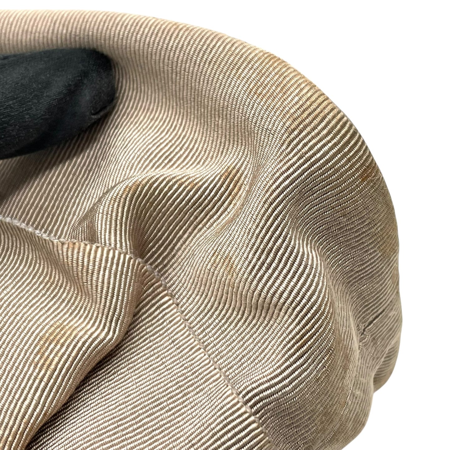 サルヴァトーレフェラガモ ハンドバッグ 編み込みレザーハンドル グレー キャンバス トートバッグ 肩掛け可能 K2