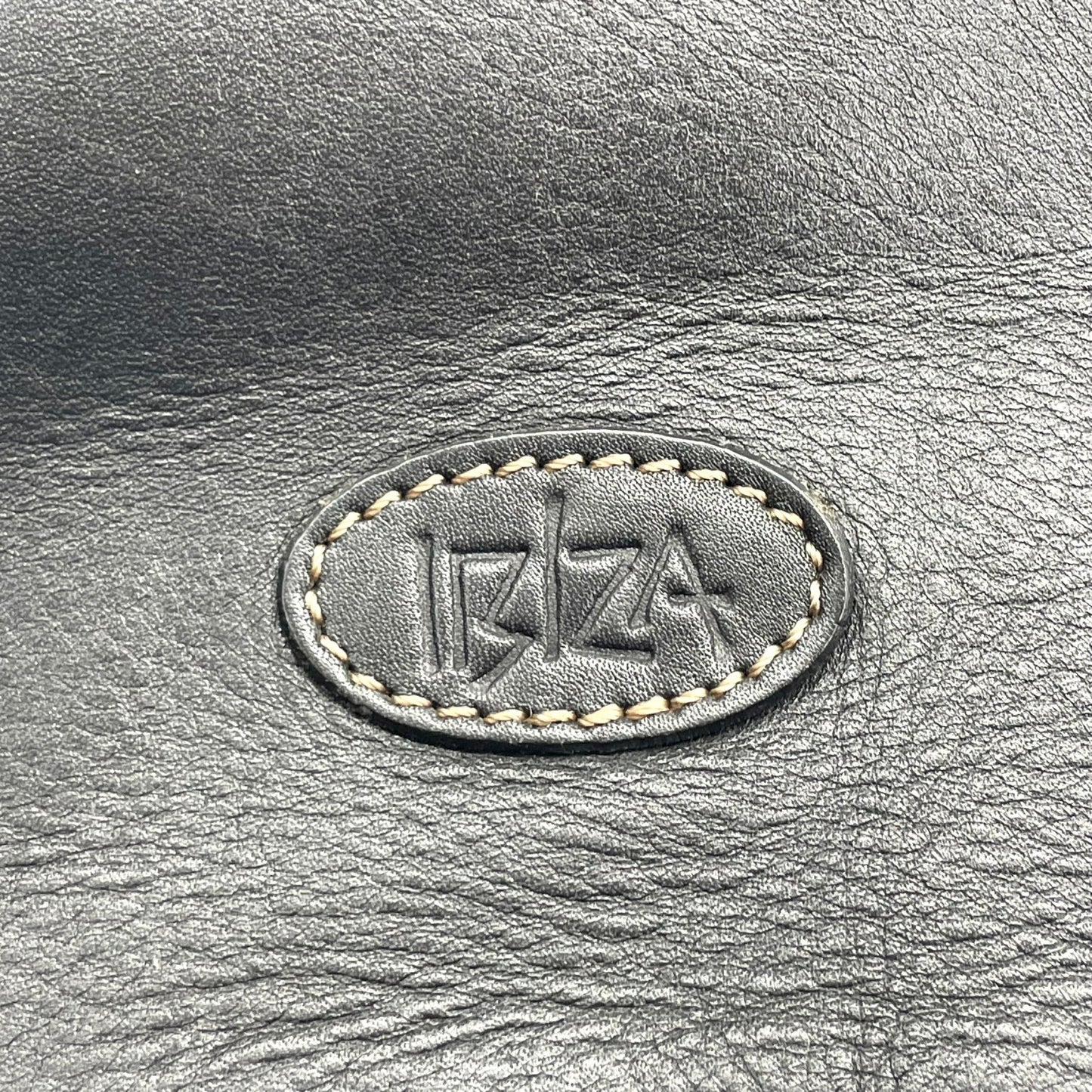 イビザ IBIZA レザーハンドバッグ バイカラー レッド×ブラック 赤 黒 木製リングデザイン レディース S68