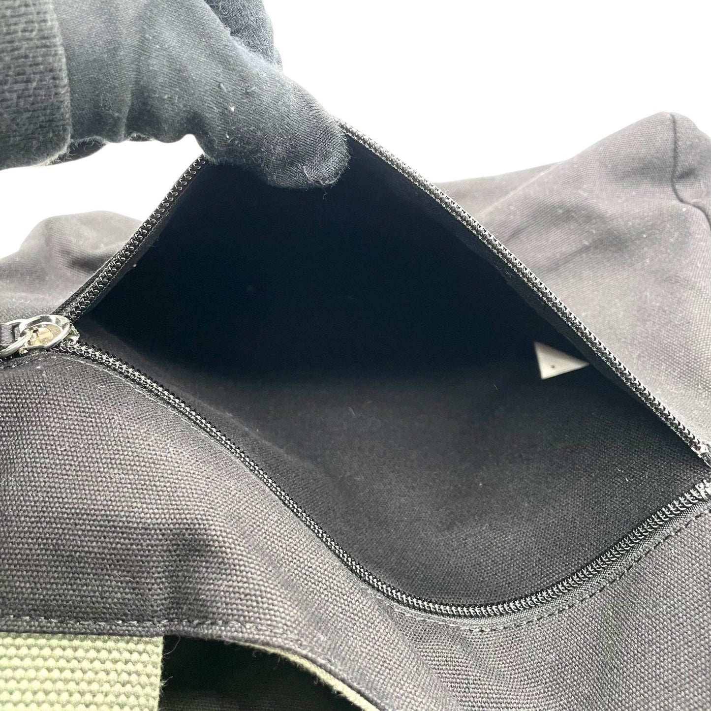 アニエスベー agns b. トートバッグ キャンバス 黒 ブラック ロゴプリント 大容量 ショルダー T3