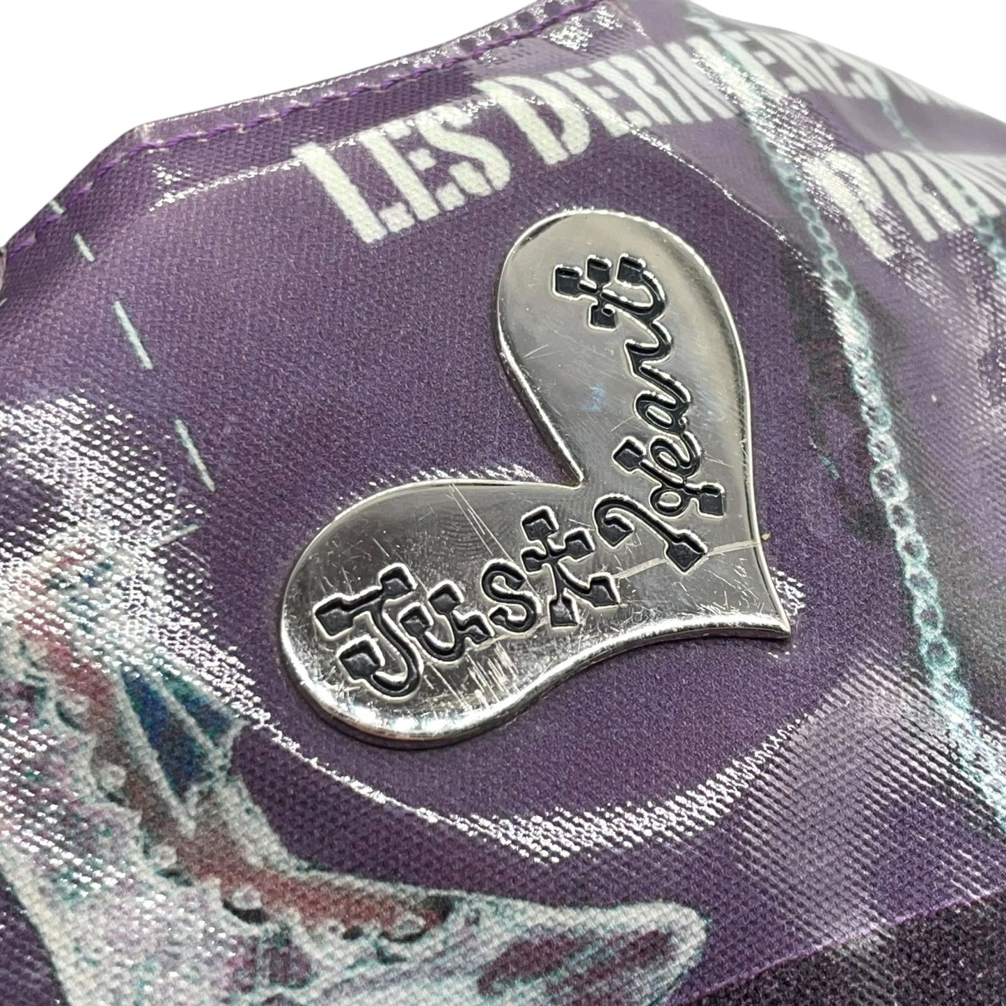 シンクビー Think Bee! ハンドバッグ トートバッグ パリ柄 エッフェル塔 ロゴ プリント 光沢 黒 ブラック レディース S90