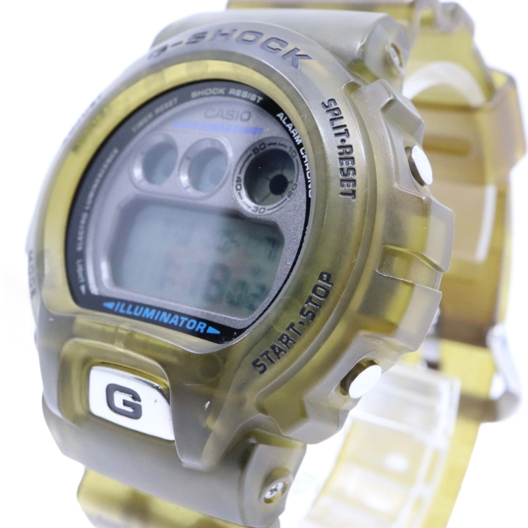 【未使用級/電池交換済】カシオ G-SHOCK DW-6900WF 1998 FIFAワールドカップ フランス大会 限定モデル 腕時計 メンズ デジタル スケルトン カーキ 20気圧防水 ストリート カジュアル ヴィンテージ クリーニング済み G2