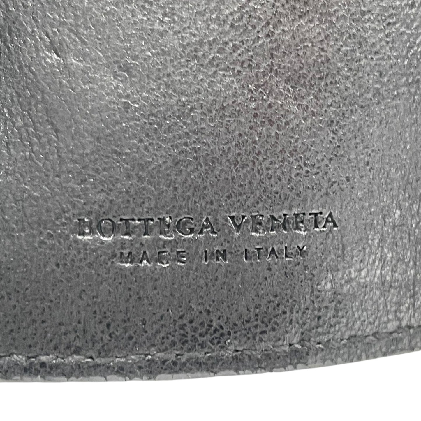 ボッテガヴェネタ BOTTEGA VENETA 三つ折り 5連 キーケース イントレチャート 黒 ブラック レザー ゴールド金具 メンズ レディース M5