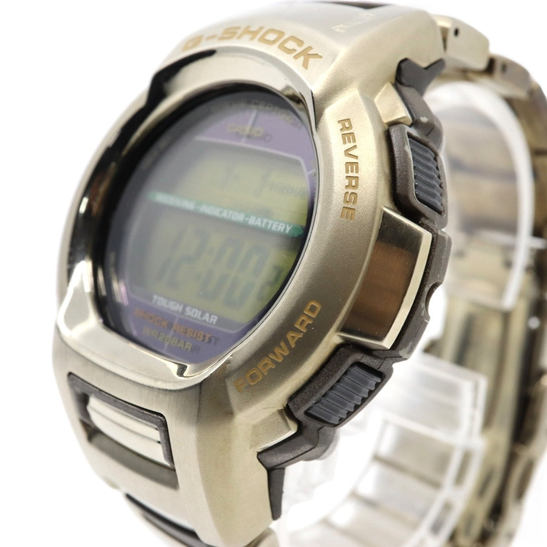 【美品/稼働品】カシオ G-SHOCK GW-600WCJ 2006 FIFAワールドカップ ドイツ大会 限定モデル 電波ソーラー The G メンズ 腕時計 デジタル ゴールド 20気圧防水 ヴィンテージ 希少 クリーニング済み G3
