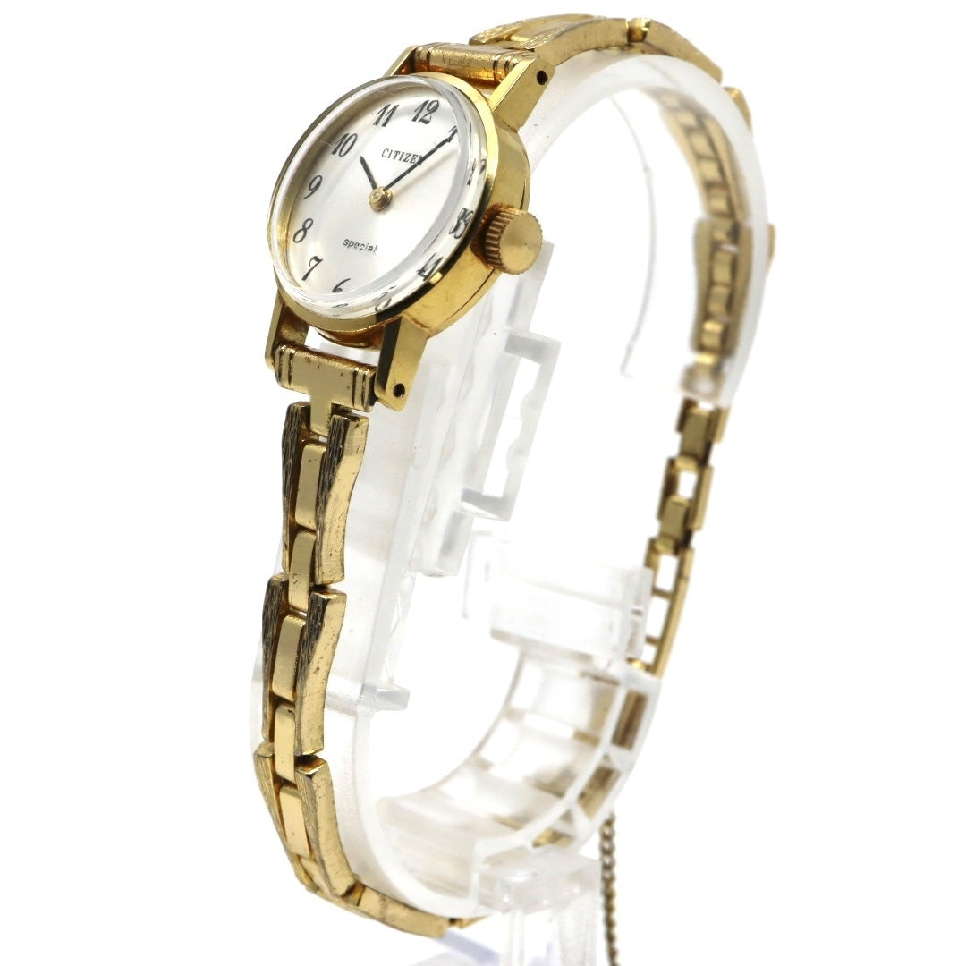 美品 超希少 シチズン special 腕時計 K18 18金無垢 4-675673 レディース クオーツ ゴールド アナログ ヴィンテージ アンティーク ドレスウォッチ クラシックデザイン 上品 エレガント K18 G3