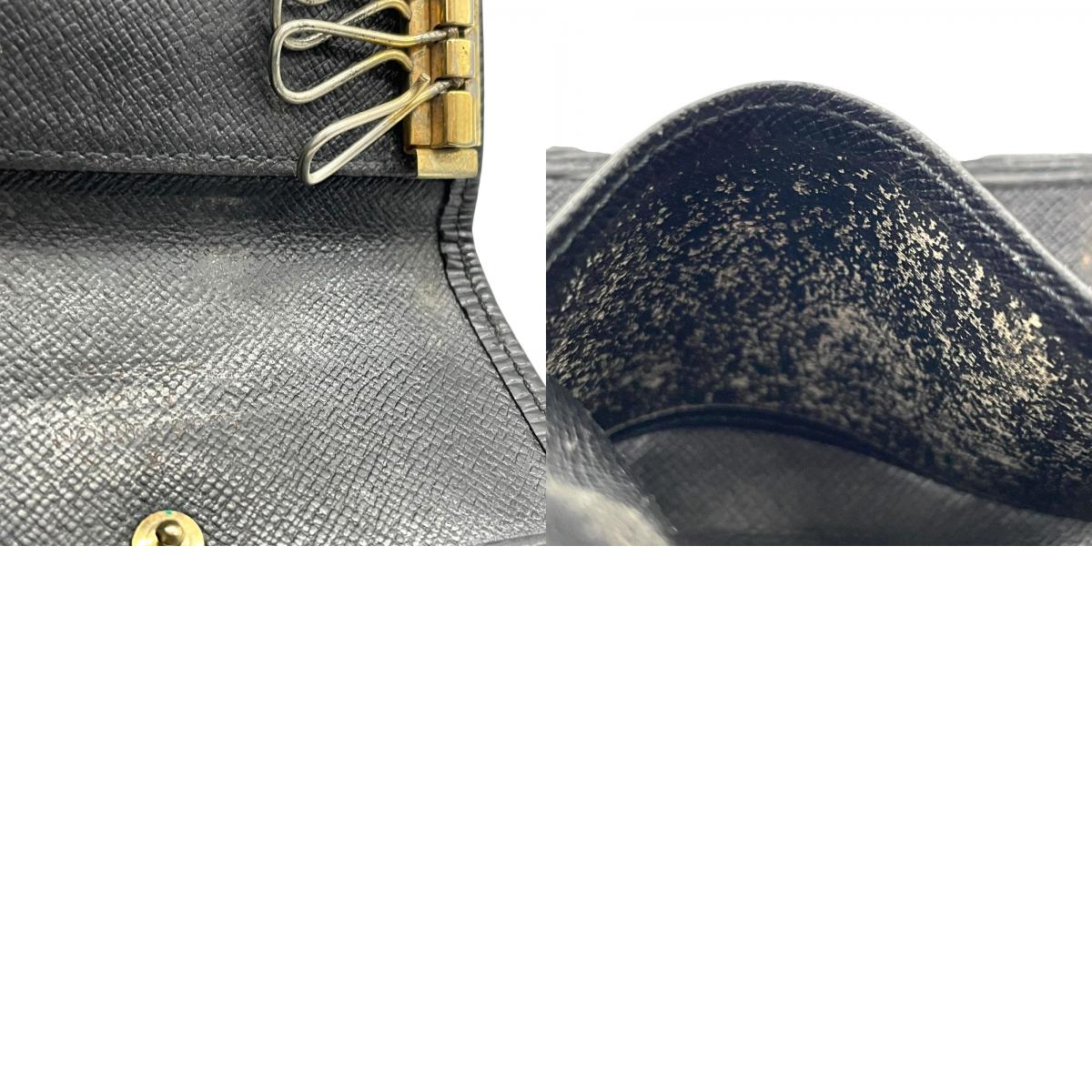 ルイ・ヴィトン Louis Vuitton ミュルティクレ6 M63812 エピ 6連キーケース ノワール ブラック レザー ゴールド金具 メンズ レディース M5