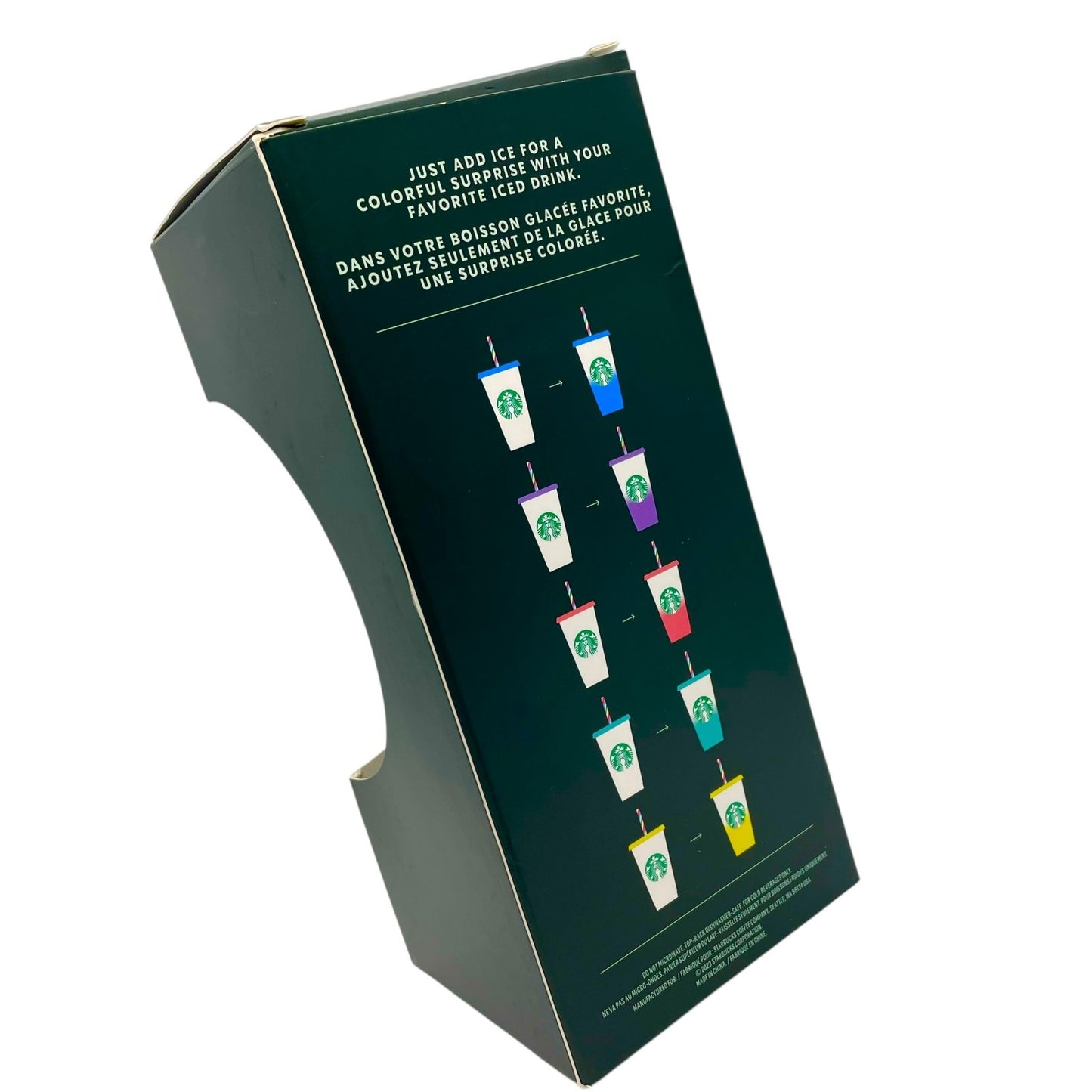 【海外限定】STARBUCKS スターバックス ミステリーカラーチェンジカップ リユーザブルカップ コールド専用 カップ グラス コップ パーティー 5点セット P