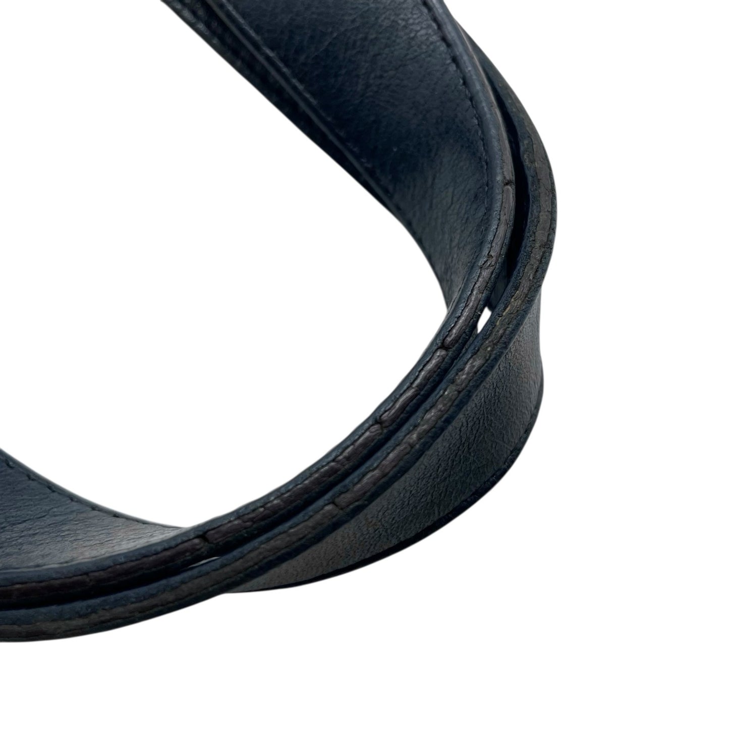 コーチ COACH オールドコーチ ハンドバッグ ミニトートバッグ 紺 ネイビー レザー ゴールド金具 ファスナー開閉 ロゴチャーム USA製 ヴィンテージ レディース S12