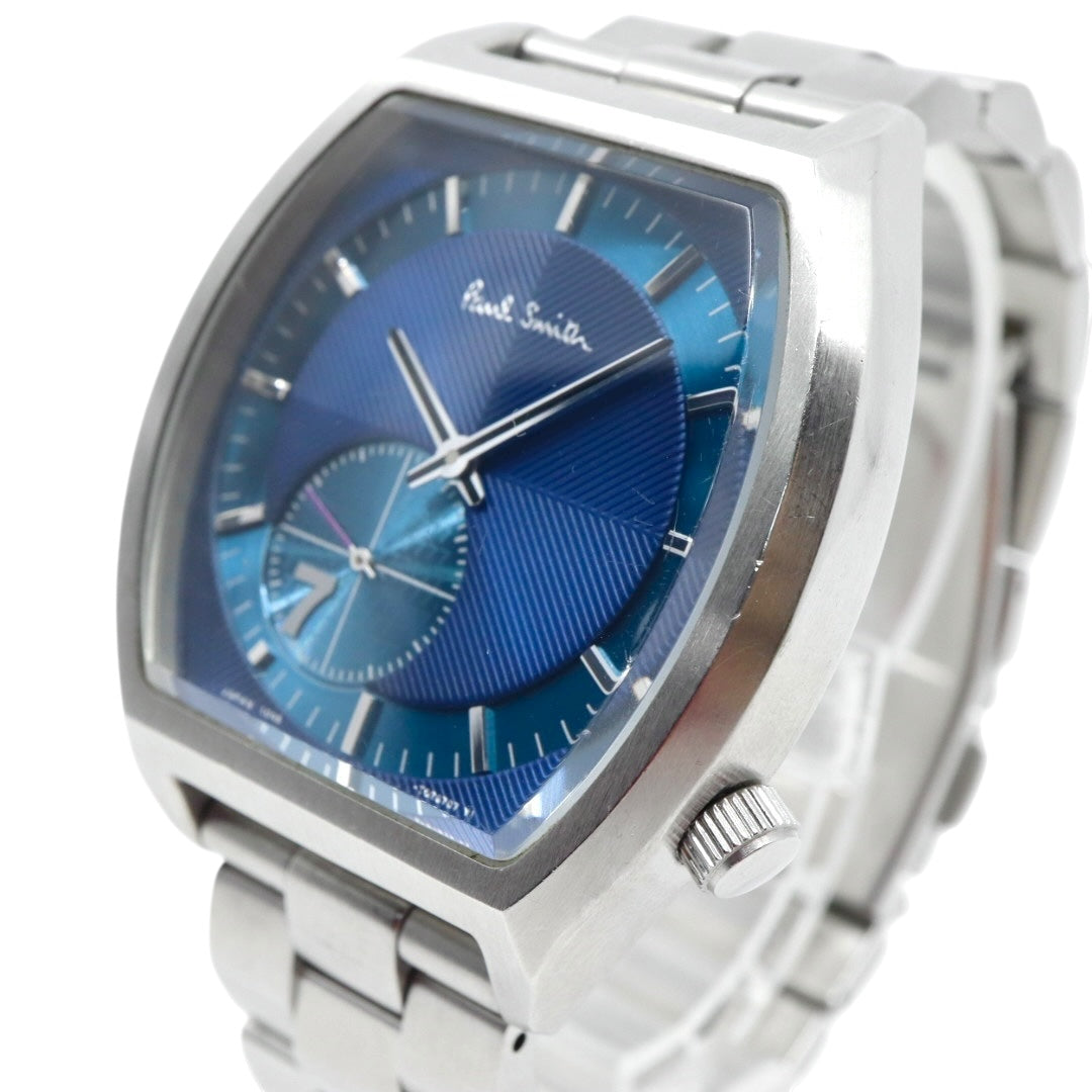 ポールスミス Paul Smith 腕時計 メンズ クォーツ ブルー文字盤 トノー型 シルバー SS 1045-T019421 アナログ ウォッチ ビジネス カジュアル 通勤 通学 クラシック 上品 エレガント スタイリッシュ ドレスウォッチ 高級感 G10