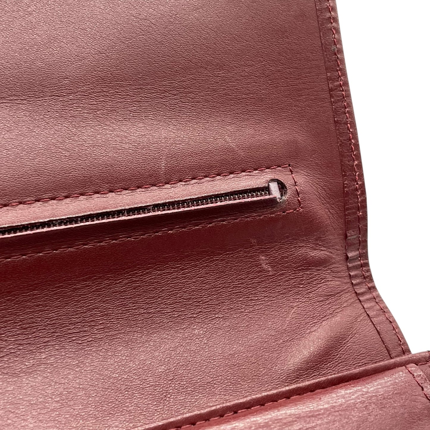 Cartier カルティエ ボルドー レザー クラッチバッグ ゴールドロゴ ヴィンテージ 1980s 1990s 上品 パリ クラシック K7