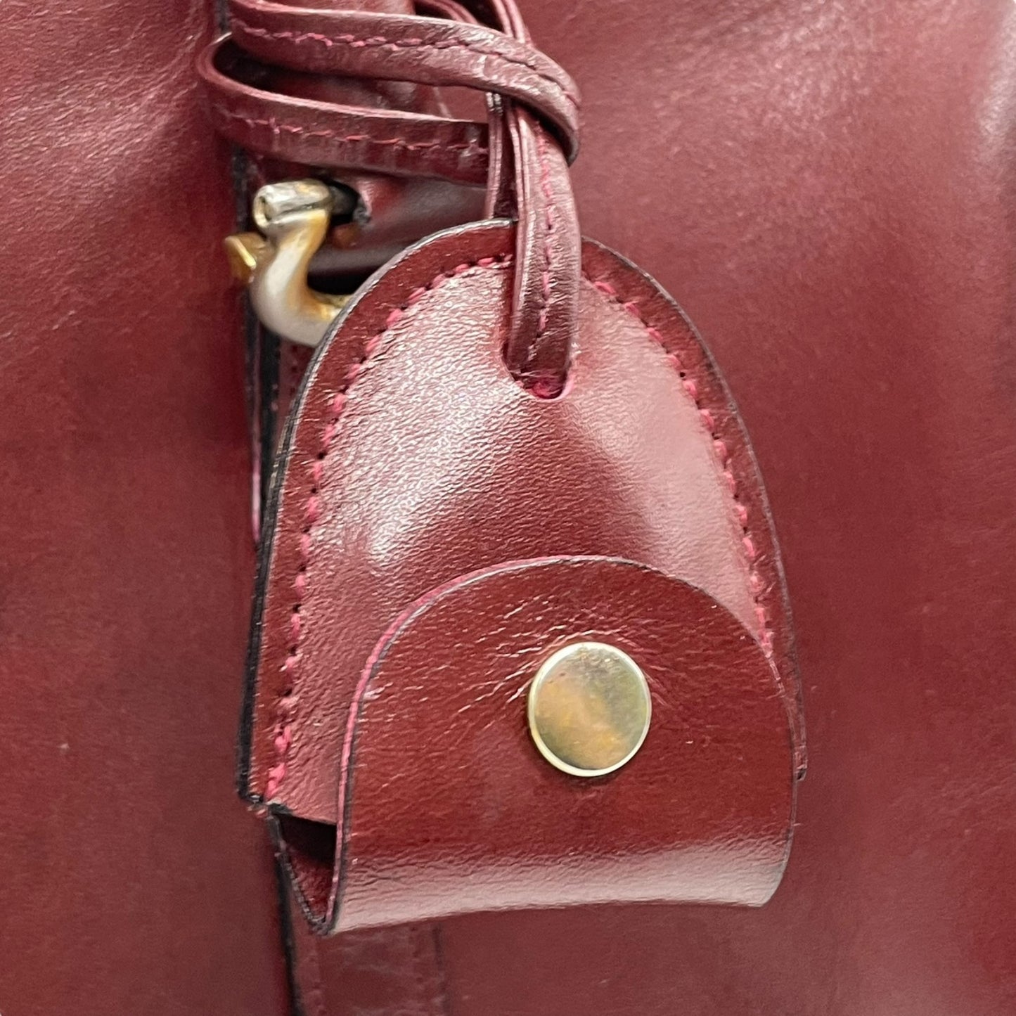 Cartier カルティエ マストライン ボストンバッグ レザー 赤 ボルドー ワインレッド ゴールド金具 パドロック クロシェット 2Cモチーフ メンズ レディース ヴィンテージ U1